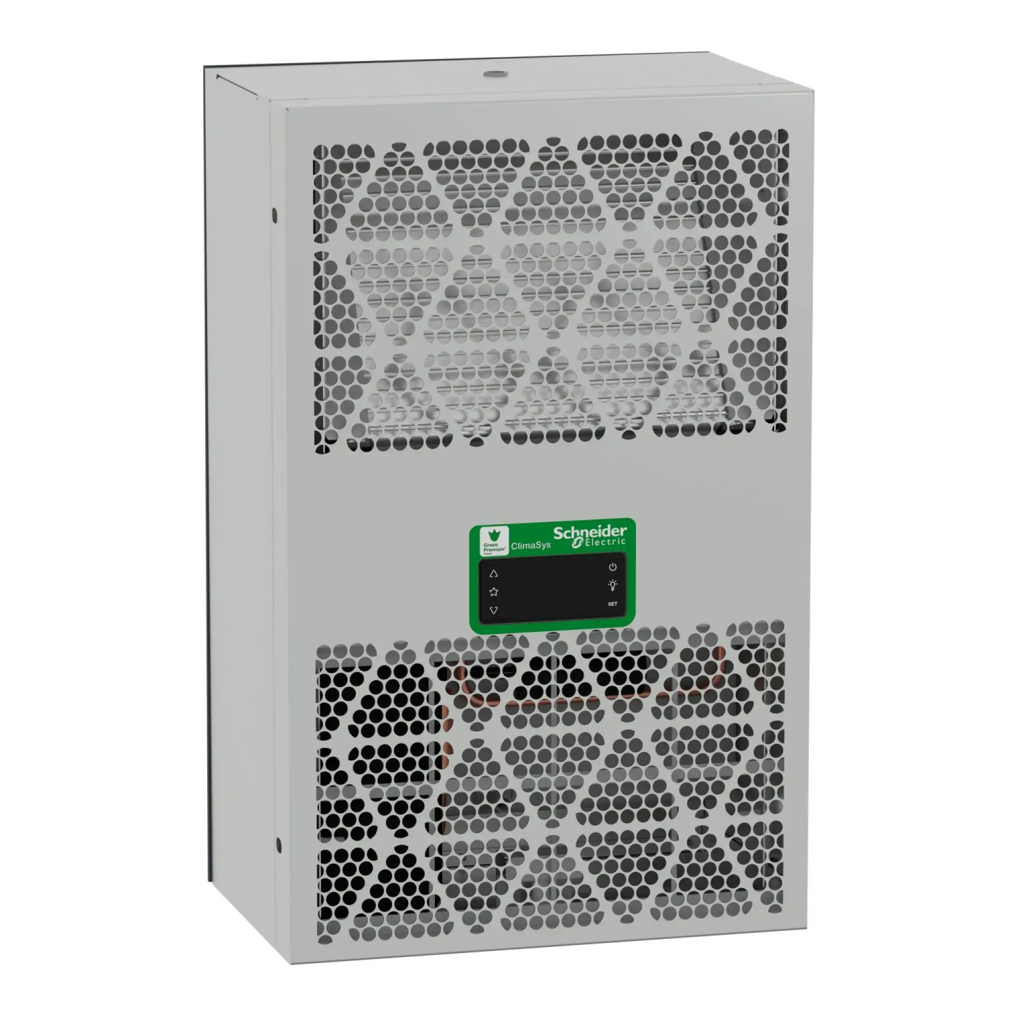 Schneider Electric NSYCU600DG Wall-mounted cooling unit, networked, Climasys CU, 600W, 230V, 50/60Hz, IP55 (img_010) Schneider Electric NSYCU600DG Wall-mounted cooling unit, networked, Climasys CU, 600W, 230V, 50/60Hz, IP55 (img_010)