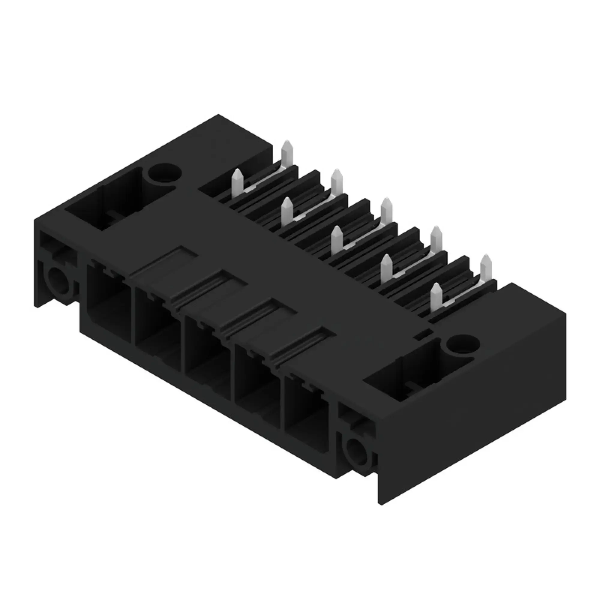 Weidmüller 2499970000 PCB connector (board connection), 630 V, 41 A, Pitch in mm: 7.62, Number of poles: 5, THT/THR solder connection, Box (img_001)