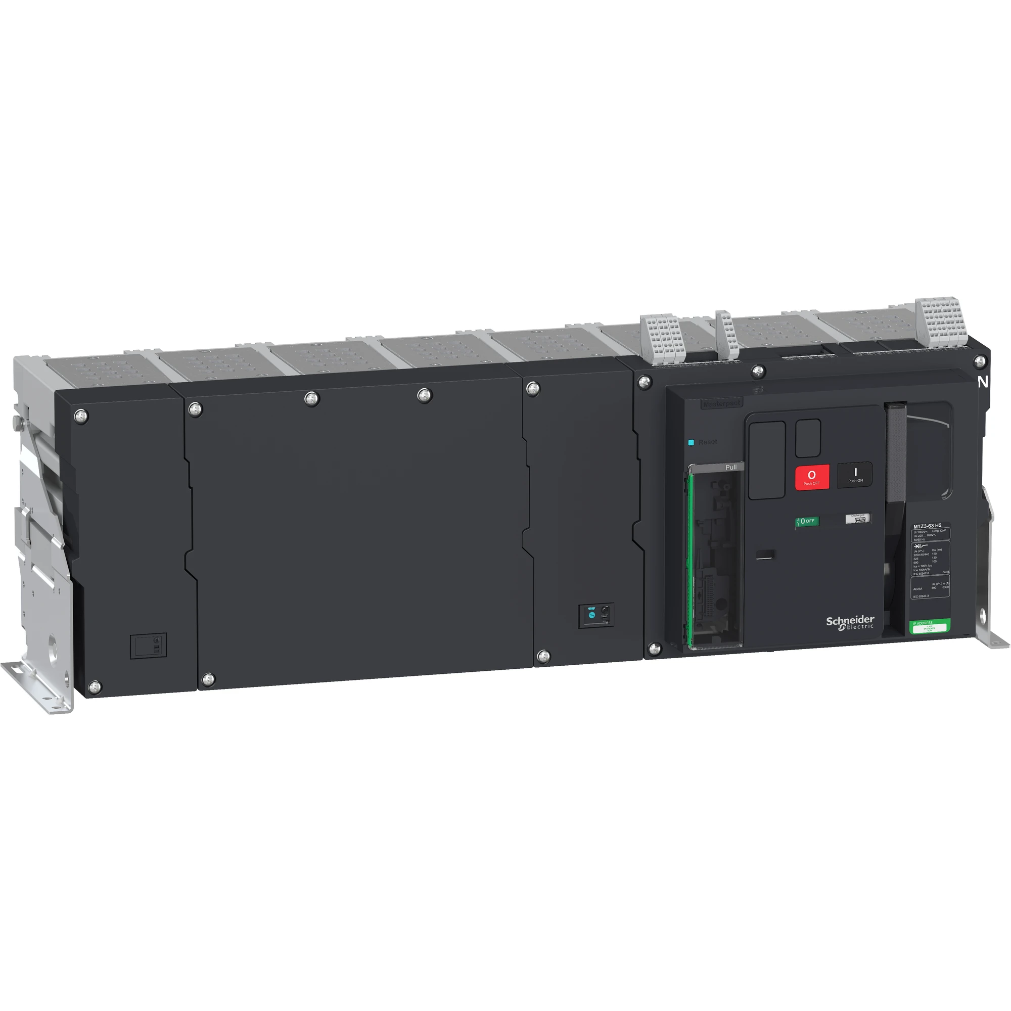 Schneider Electric LV848105 MasterPact MTZ3 6300A H2 Icu=150kA/440V 4P Basic Switch FIXED with NEUTRAL on the right (img_001) Schneider Electric LV848105 MasterPact MTZ3 6300A H2 Icu=150kA/440V 4P Basic Switch FIXED with NEUTRAL on the right (img_001)