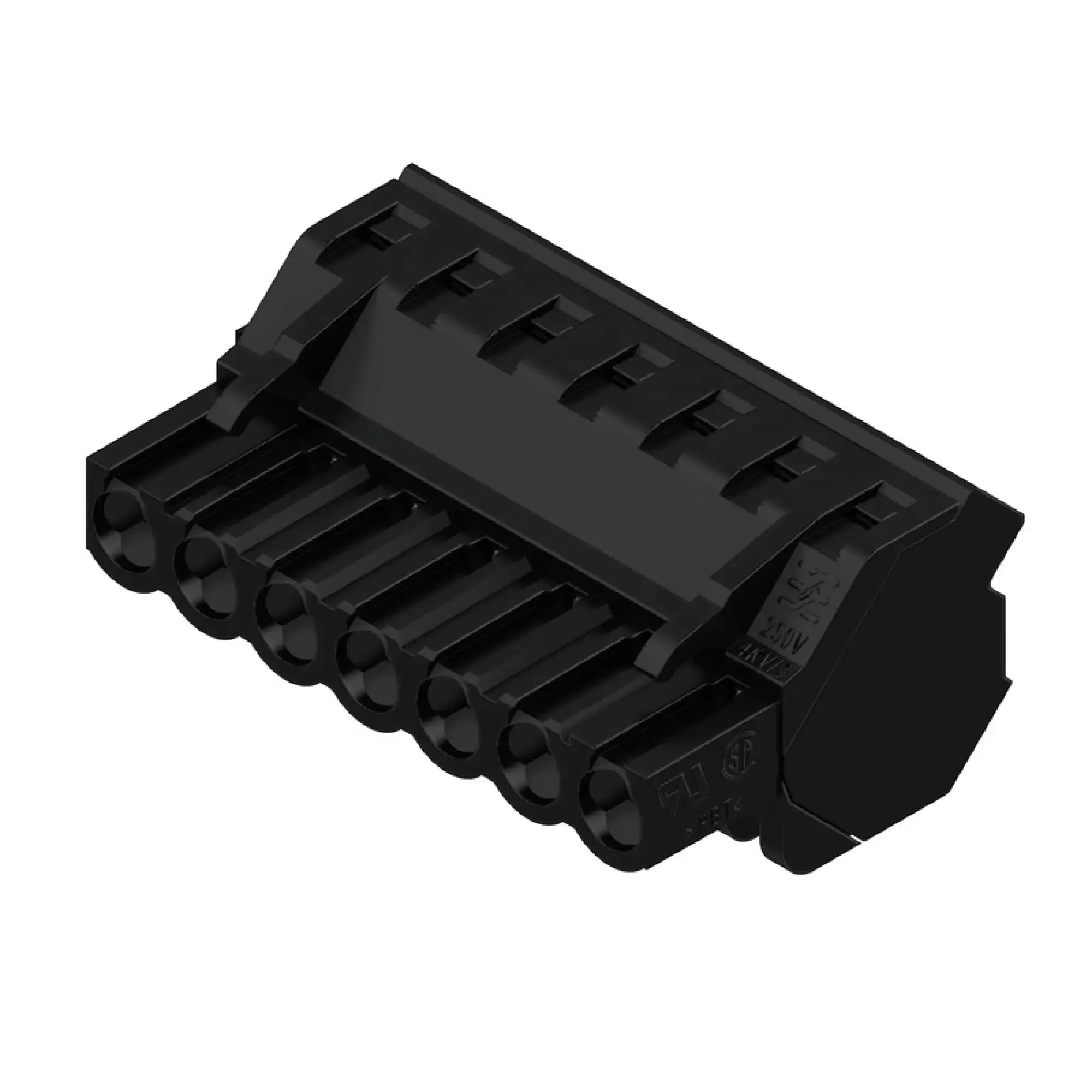 Weidmüller 1946950000 PCB connector (wire connection), 320 V, 17.5 A, Pitch in mm: 5.08, 4 mm², Number of poles: 7, Clamping yoke connection, Box (img_001)