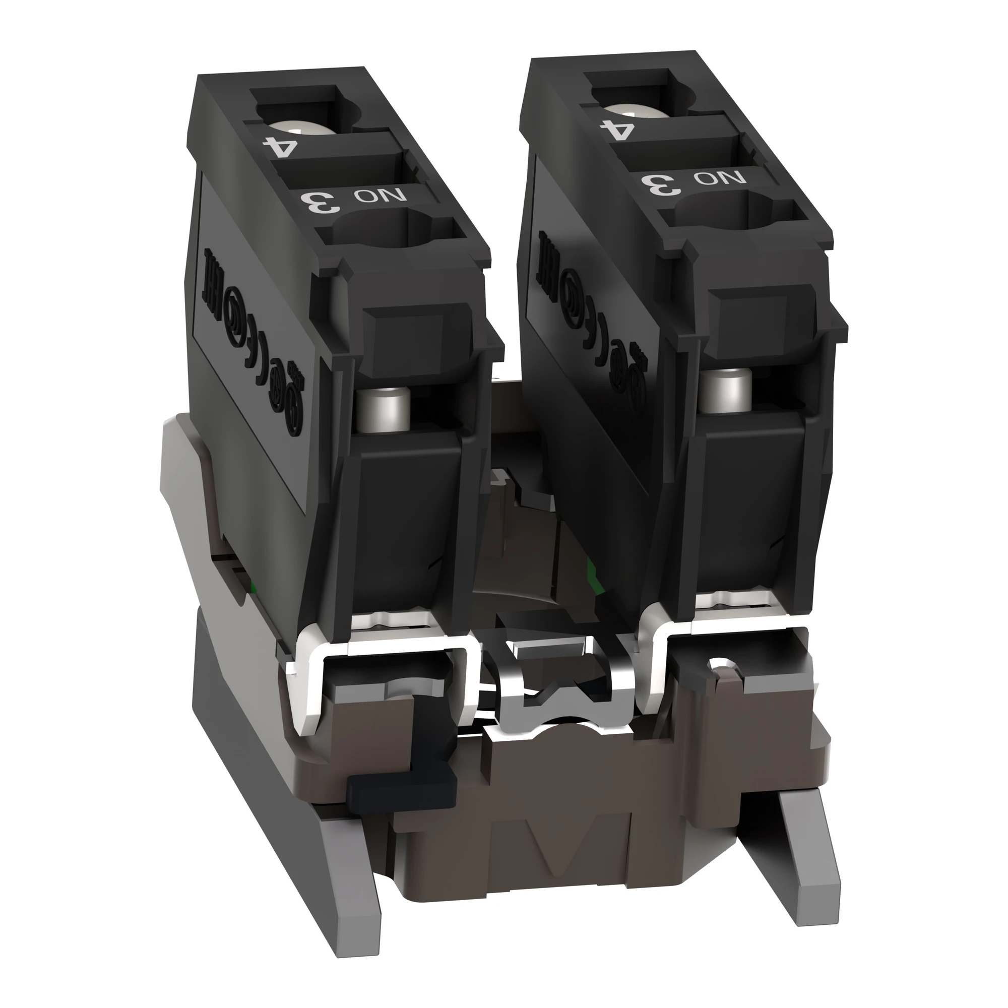 Schneider Electric ZB4BZ103TQ Auxiliary contact block with mounting flange, Harmony XB4, metal, 22mm, 30mm, 2NO, screw terminal, bulk packaging (img_006) Schneider Electric ZB4BZ103TQ Auxiliary contact block with mounting flange, Harmony XB4, metal, 22mm, 30mm, 2NO, screw terminal, bulk packaging (img_006)