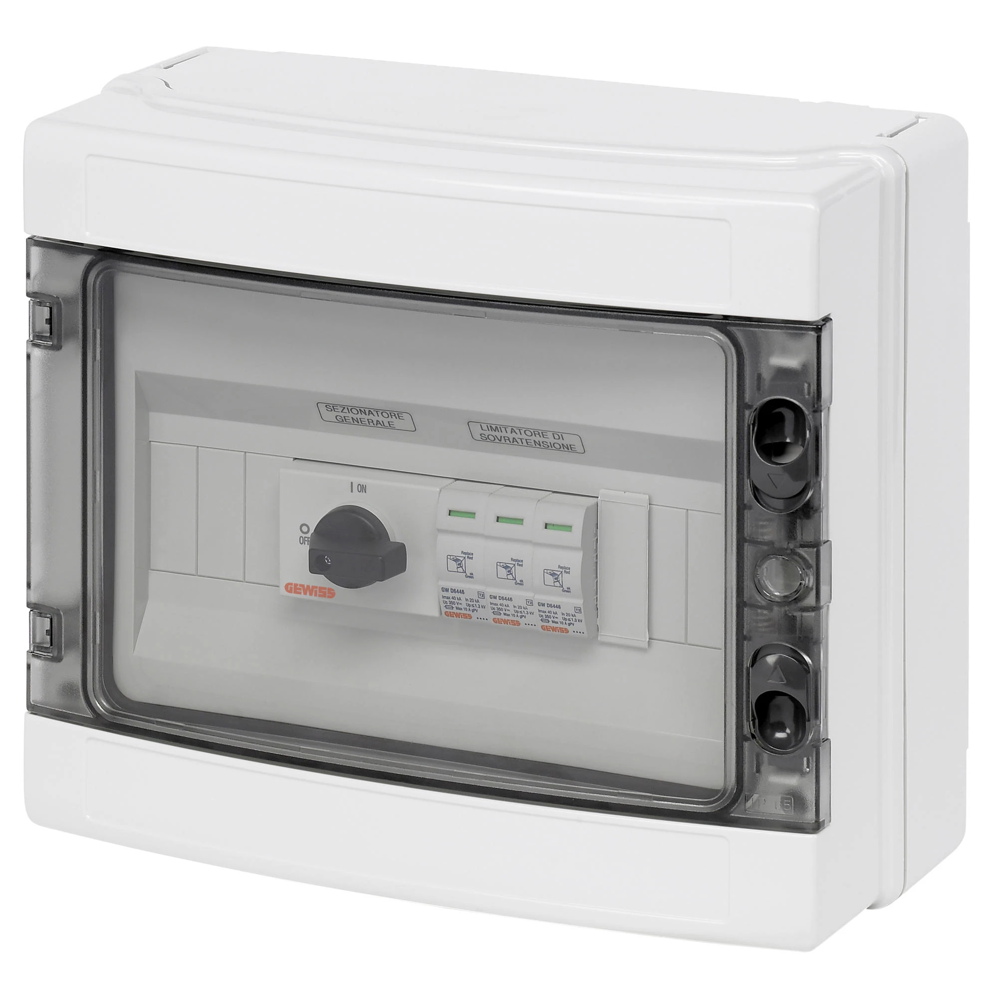 GEWISS GWD9906 BOARD WITH 2 PRE-WIRED STRINGS - 800V DC - 20A - 12 MODULES (img_001)