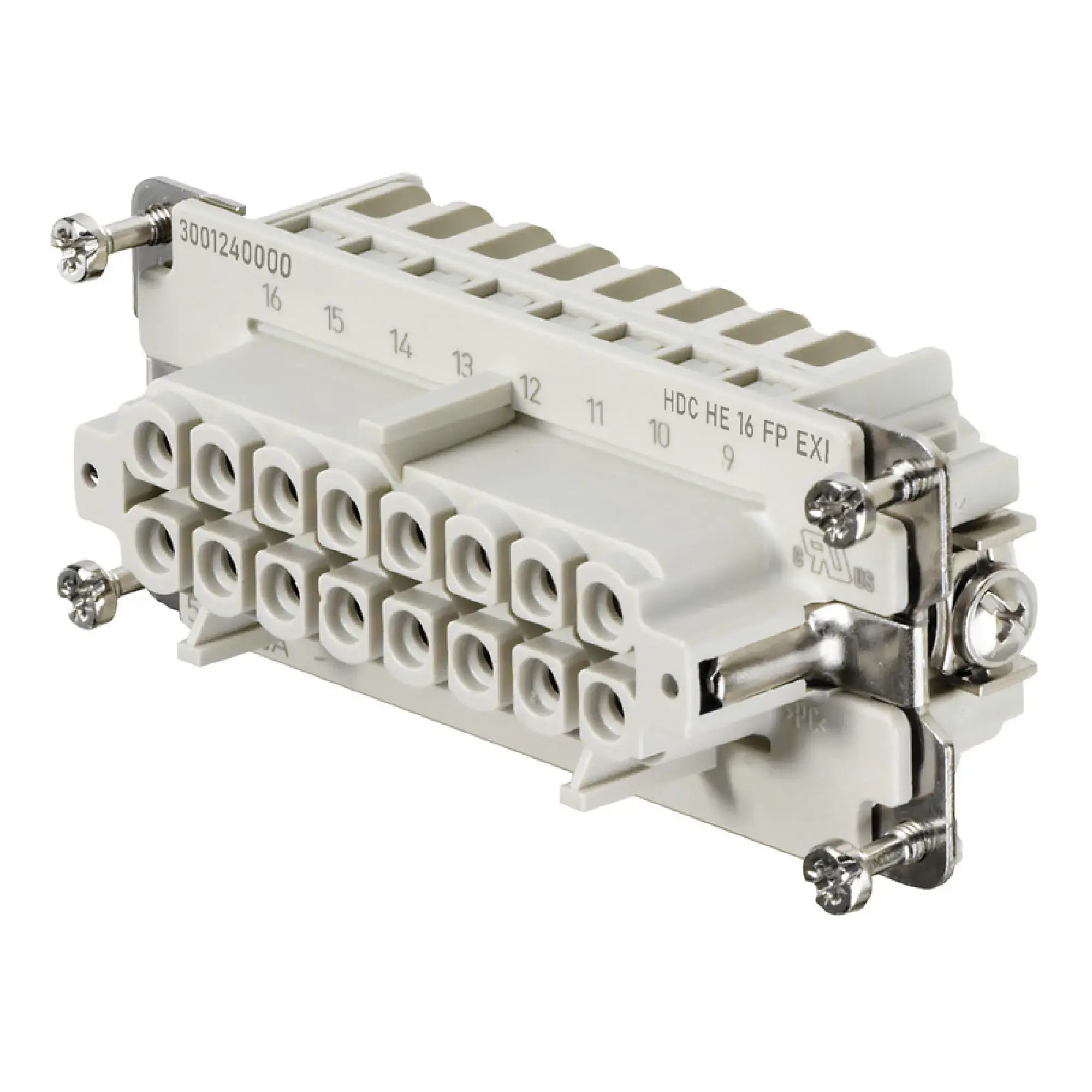 Weidmüller 3001240000 Contact insert (industry plug-in connectors), Female, 5 A, Number of poles: 16, PUSH IN, Size: 6 (img_001) Weidmüller 3001240000 Contact insert (industry plug-in connectors), Female, 5 A, Number of poles: 16, PUSH IN, Size: 6 (img_001)