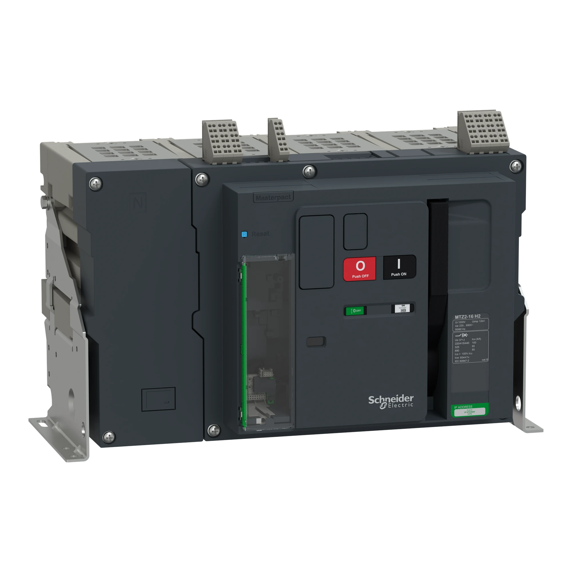 Schneider Electric LV948180 MasterPacT MTZ2 16 1600A H2 100kA/440VAC (Icu) 4P Grundschalter Festeinbau Neutral rechts für MicroLogic Active (img_001) Schneider Electric LV948180 MasterPacT MTZ2 16 1600A H2 100kA/440VAC (Icu) 4P Grundschalter Festeinbau Neutral rechts für MicroLogic Active (img_001)