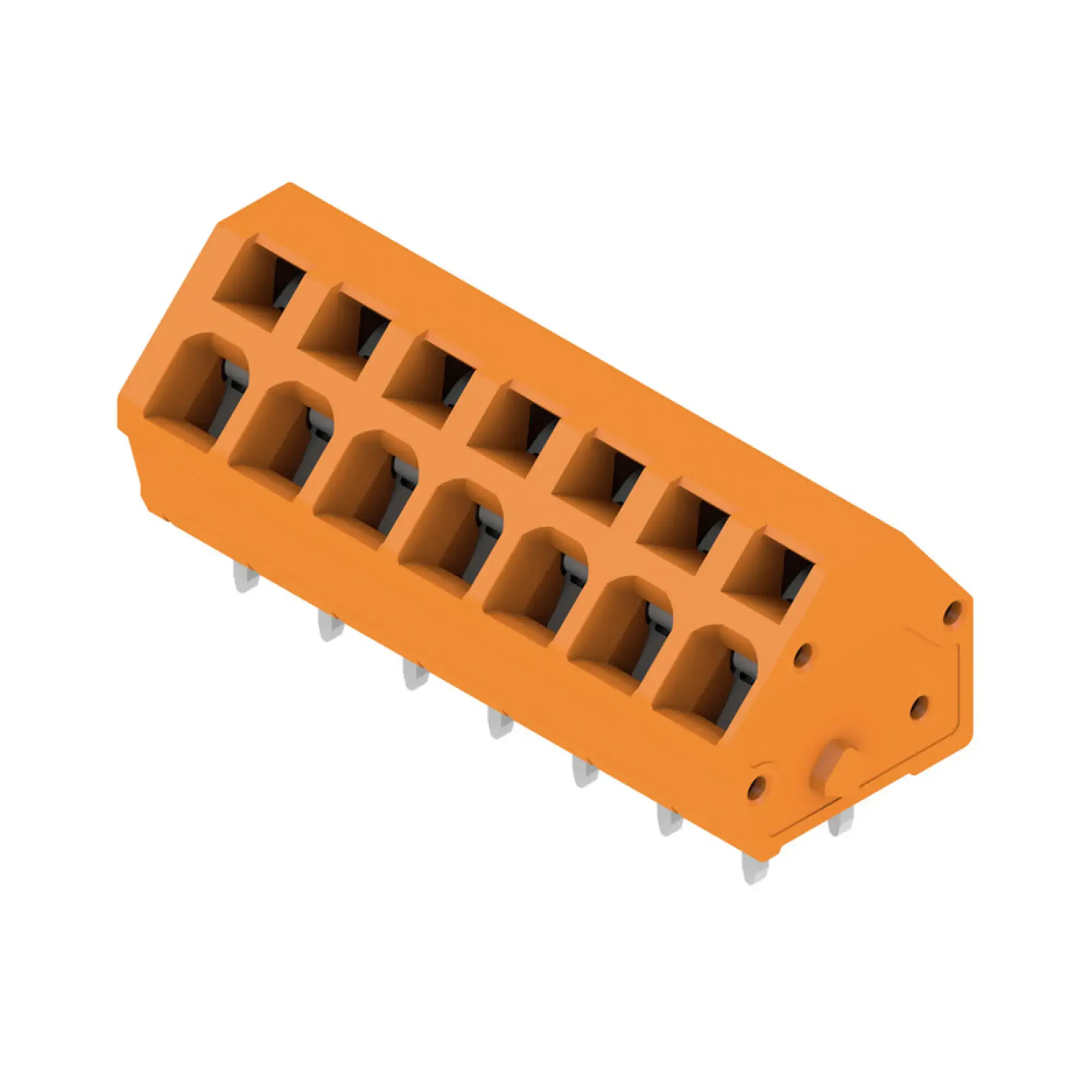 Weidmüller 1914030000 PCB terminal, 320 V, 24 A, Pitch in mm: 5.00, 2.5 mm², Number of poles: 7, Tension-clamp connection, THT solder connection, 135°, Box (img_001) Weidmüller 1914030000 PCB terminal, 320 V, 24 A, Pitch in mm: 5.00, 2.5 mm², Number of poles: 7, Tension-clamp connection, THT solder connection, 135°, Box (img_001)