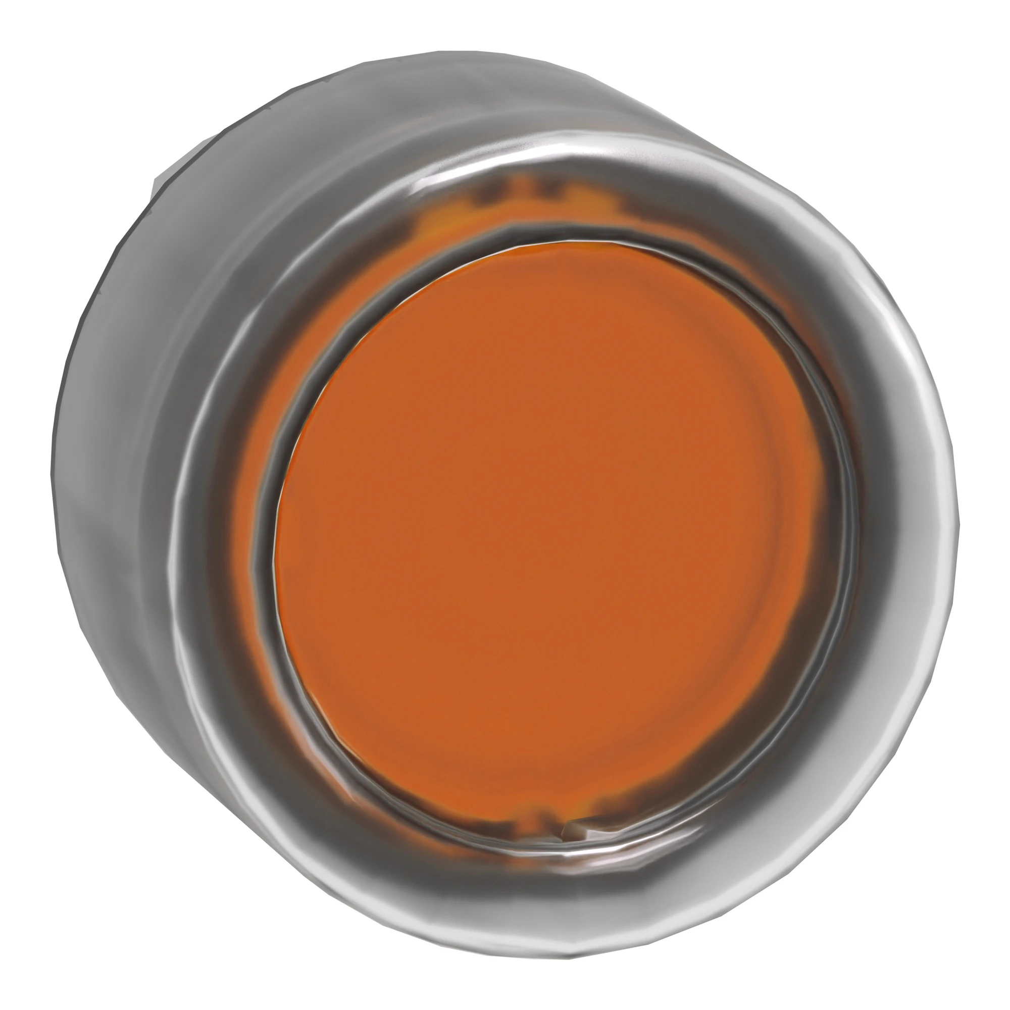 Schneider Electric ZB4BW553 Illuminated Push Button, Front Element, Harmony XB4, Metal, 22mm, Orange, Momentary, with Protective Cap, for Universal LED (img_001)