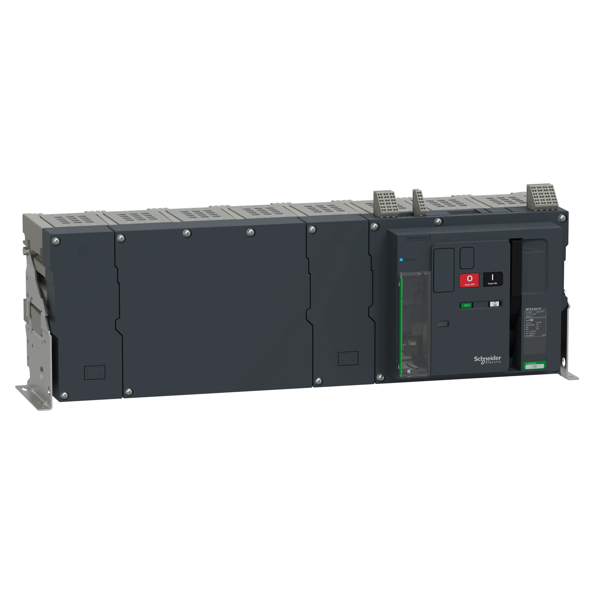 Schneider Electric LV948121 MasterPacT MTZ3 63 6300A H1 100kA/440VAC (Icu) 4P Grundschalter Festeinbau für MicroLogic Active (img_001) Schneider Electric LV948121 MasterPacT MTZ3 63 6300A H1 100kA/440VAC (Icu) 4P Grundschalter Festeinbau für MicroLogic Active (img_001)