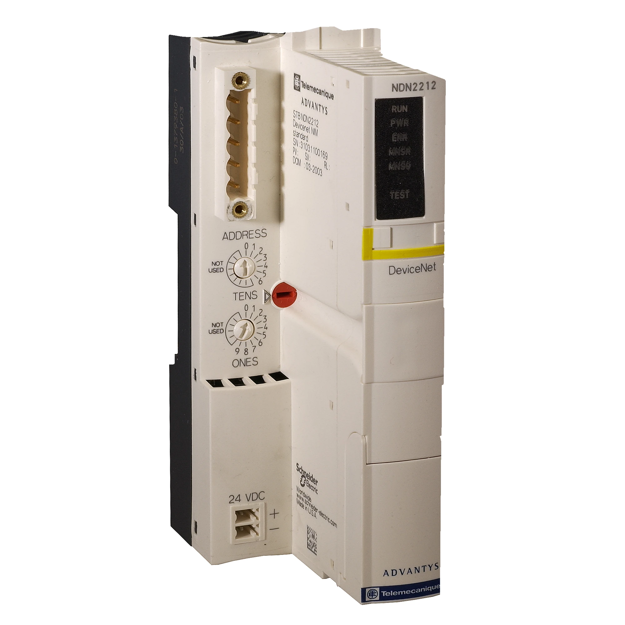 Schneider Electric STBNDN2212 Fieldbus Coupling Module Standard STB, DeviceNet, 125-500 kBit/s (img_001)
