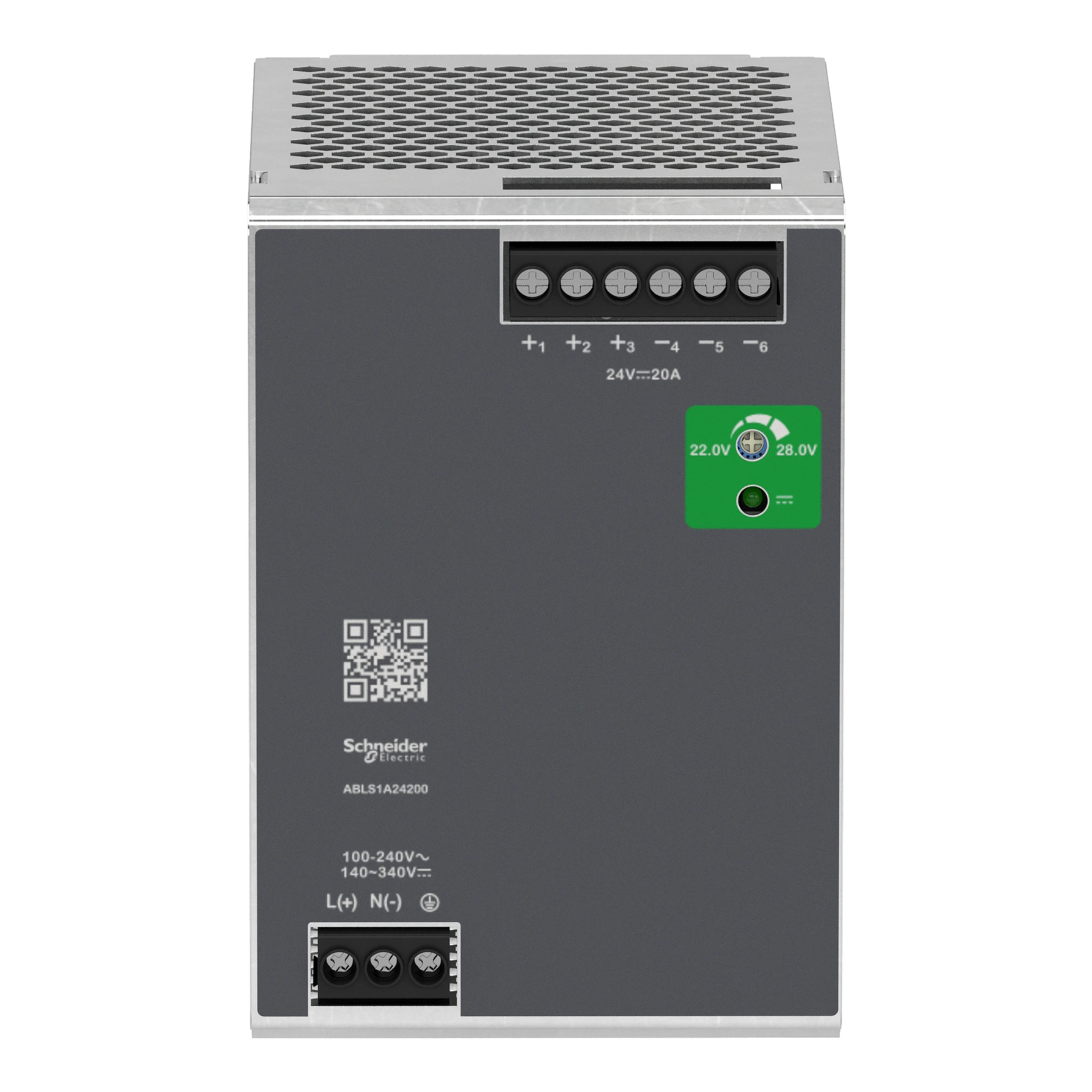 Schneider Electric ABLS1A24200 Power supply, Modicon ABLS, Optimum, switched-mode, single-phase, 100-240V AC, 24V DC, 20A, 480W (img_004) Schneider Electric ABLS1A24200 Power supply, Modicon ABLS, Optimum, switched-mode, single-phase, 100-240V AC, 24V DC, 20A, 480W (img_004)