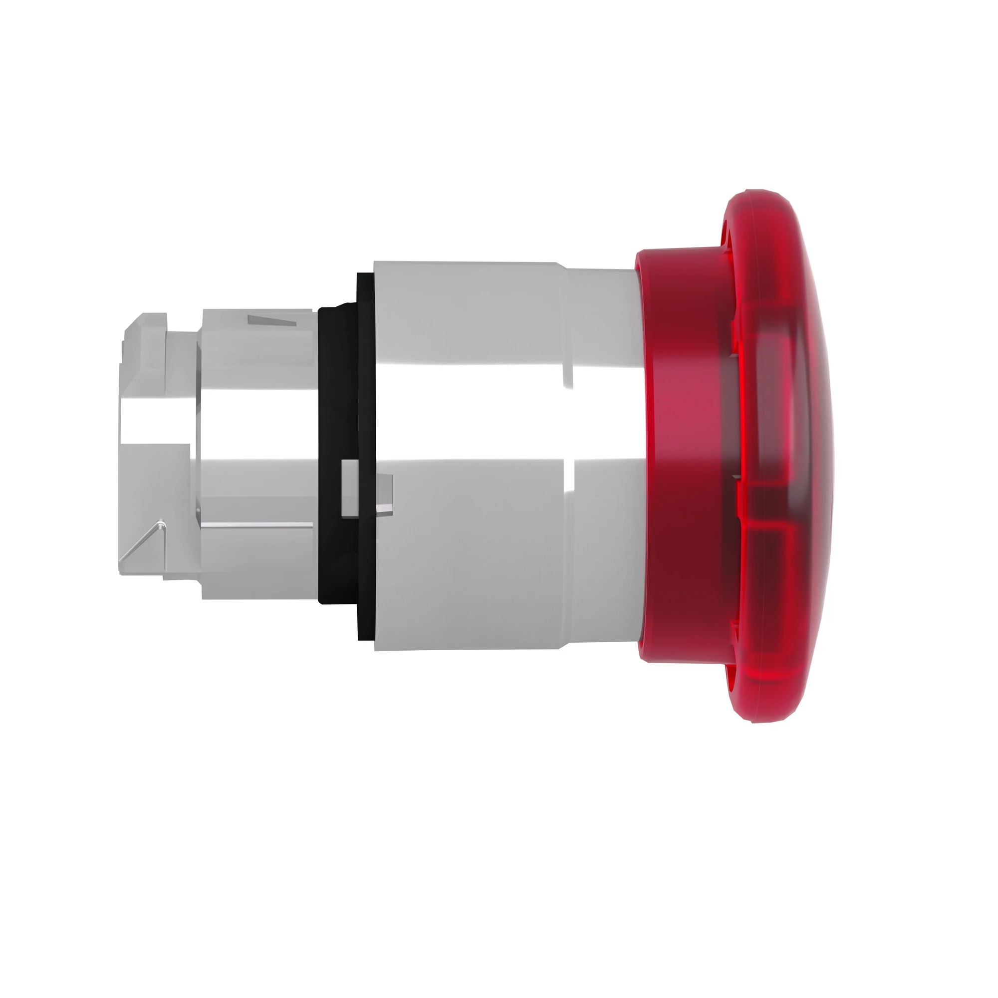 Schneider Electric ZB4BW643 Mushroom Push Button, Front Element, Harmony XB4, Metal, 22mm, Illuminated, Red, Pull Release, for Universal LED (img_003)