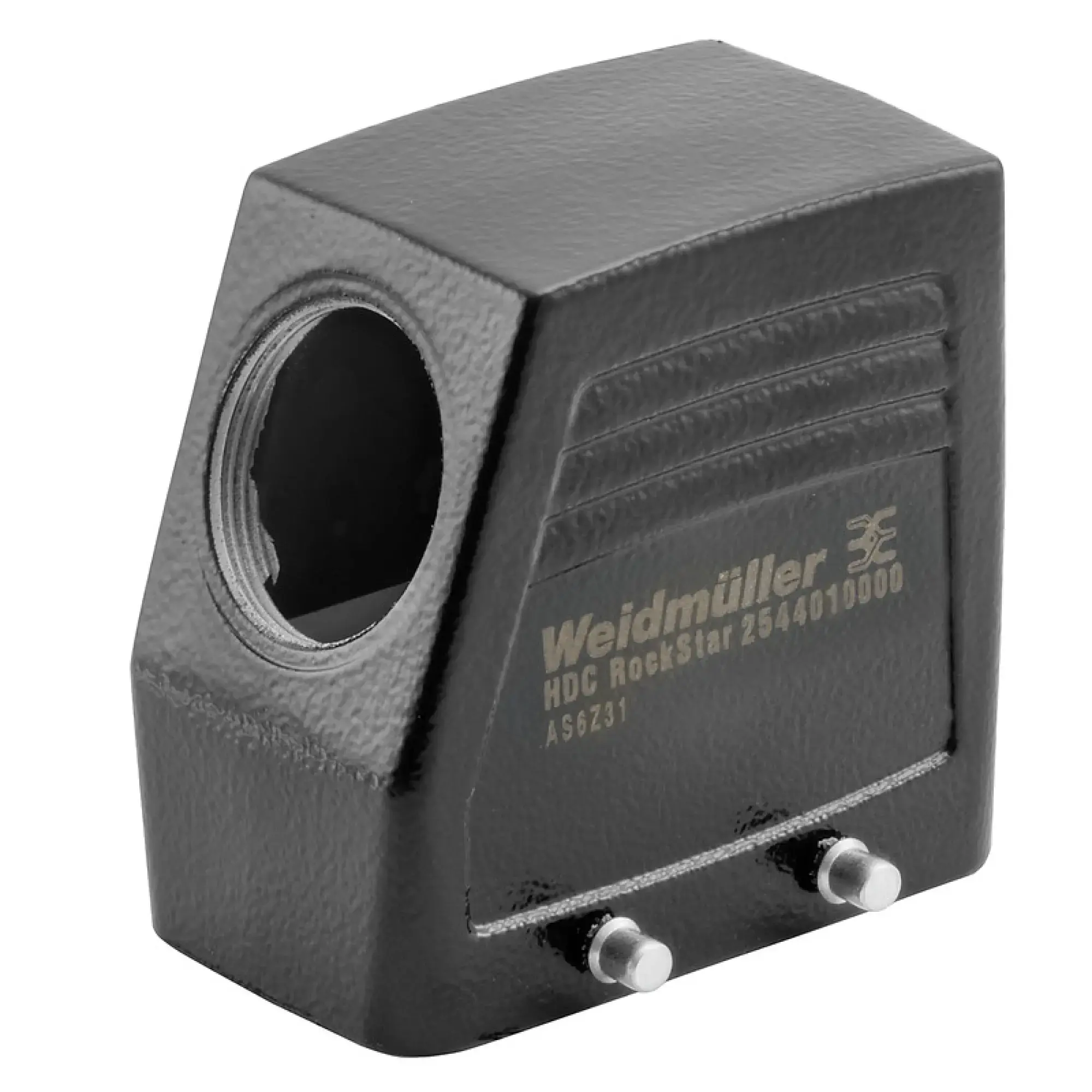 Weidmüller 2544010000 Housing (industry plug-in connectors), Cable entry from side, Plug housing, Side-locking clamp on lower side, Size: 4, IP65 (in plugged condition) (img_001)
