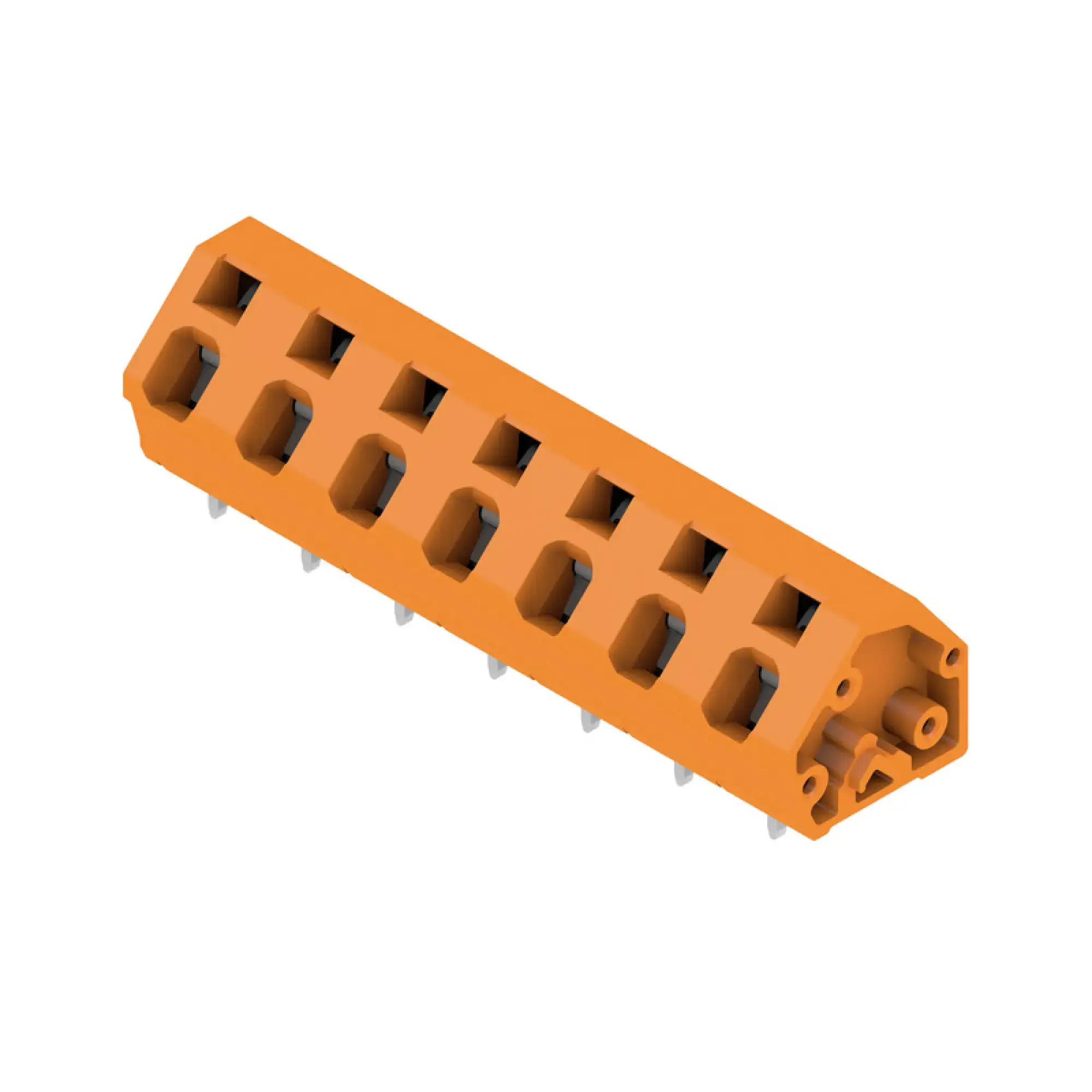 Weidmüller 1952620000 PCB terminal, 800 V, 24 A, Pitch in mm: 7.50, 2.5 mm², Number of poles: 7, Tension-clamp connection, THT solder connection, 135°, Box (img_001)