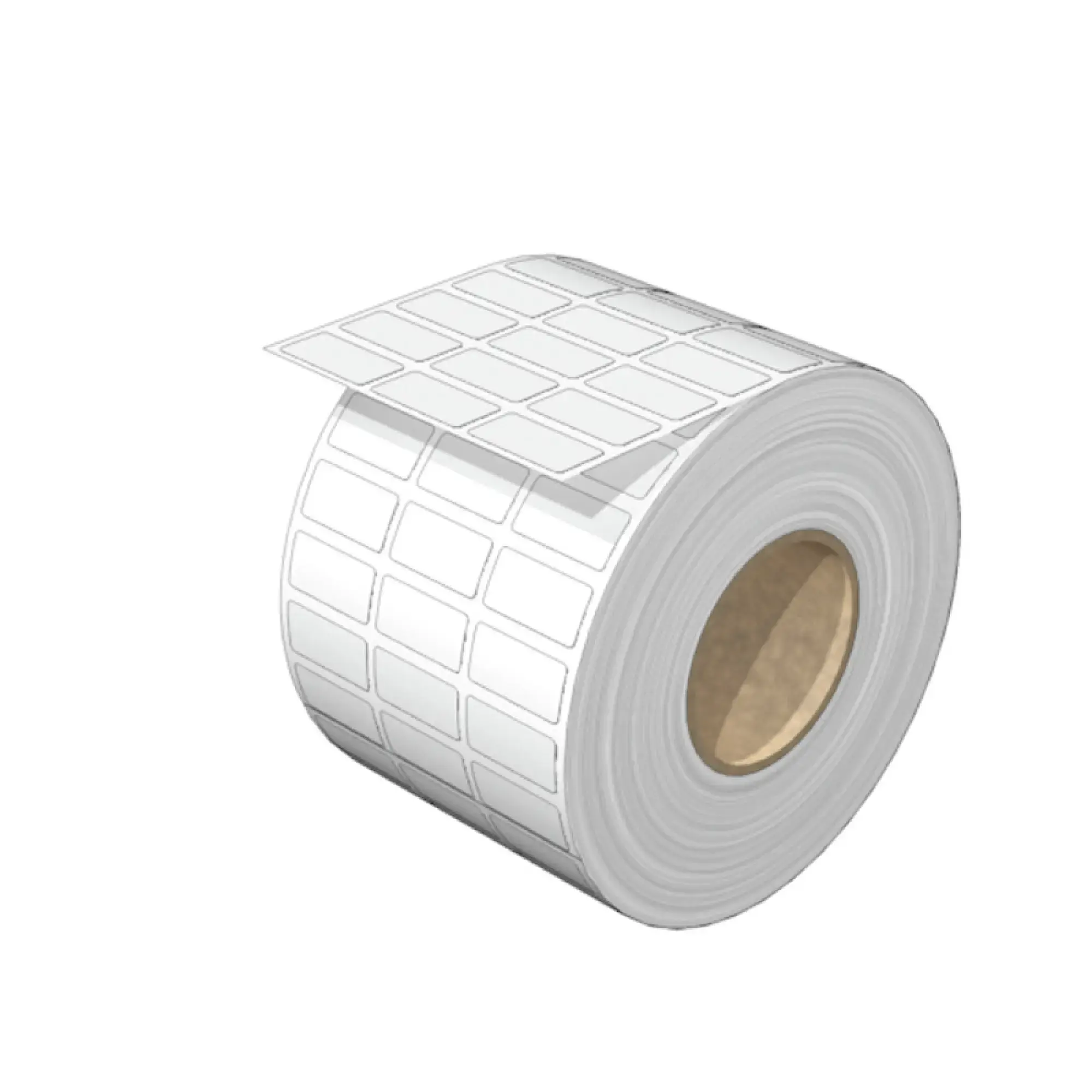 Weidmüller 2556240000 Device marking, Width: 20 mm, Polyester, white, Operating temperature range: -40...150 °C (img_001)