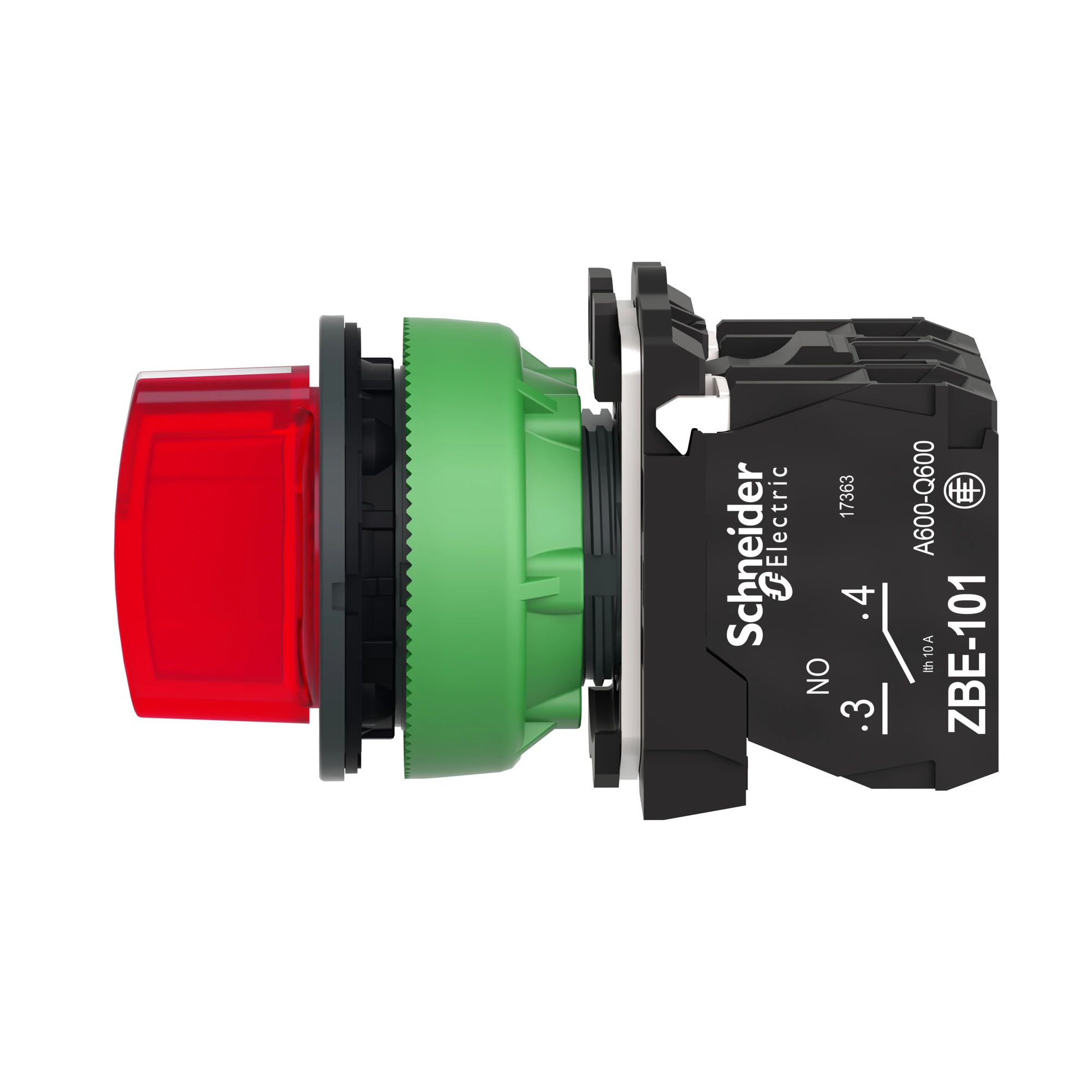 Schneider Electric XB5FK134M5 Illuminated Selector Switch, Harmony XB5F, Plastic, Red, 30mm, Universal LED, 3 Positions, 1NO + 1NC, 230-240V AC (img_007)