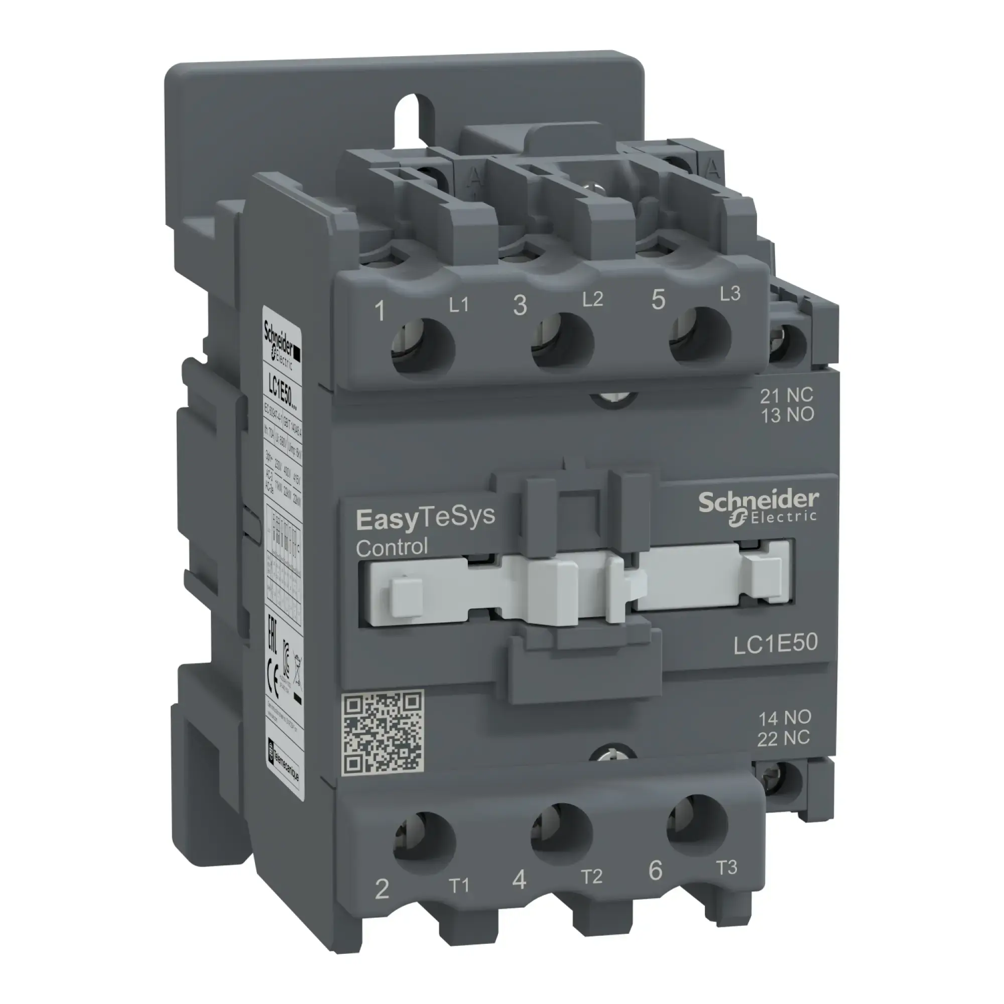 Schneider Electric LC1E50B7 Easy TeSys Leistungsschütz 3P 50A 1NO+1NC 24V AC 50/60Hz (img_002)