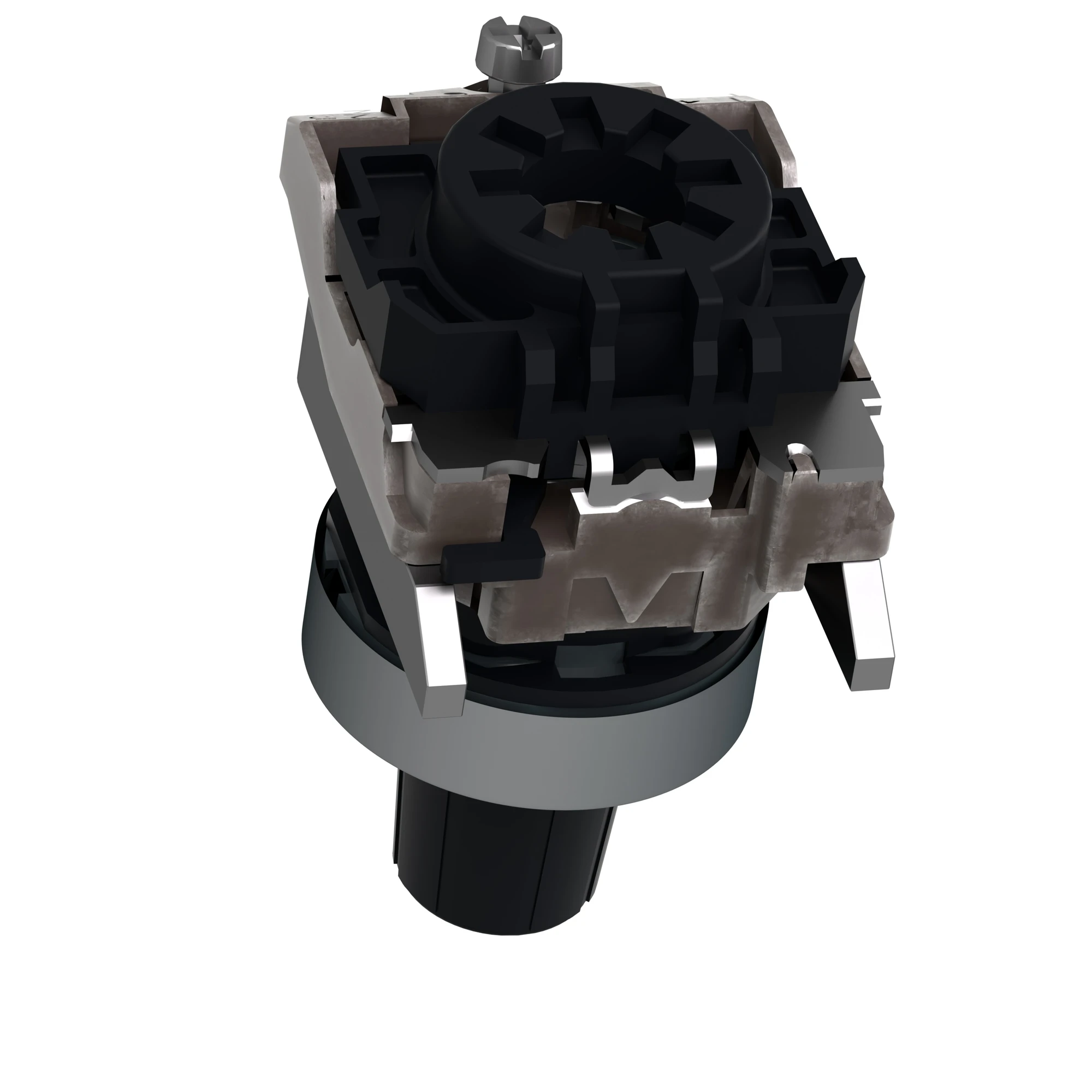 Schneider Electric ZB4BD922 Potentiometer, Front Element, Harmony XB4, Metal, 22mm, black, for potentiometers with shaft length 45-50mm, shaft 6.35mm (img_007)