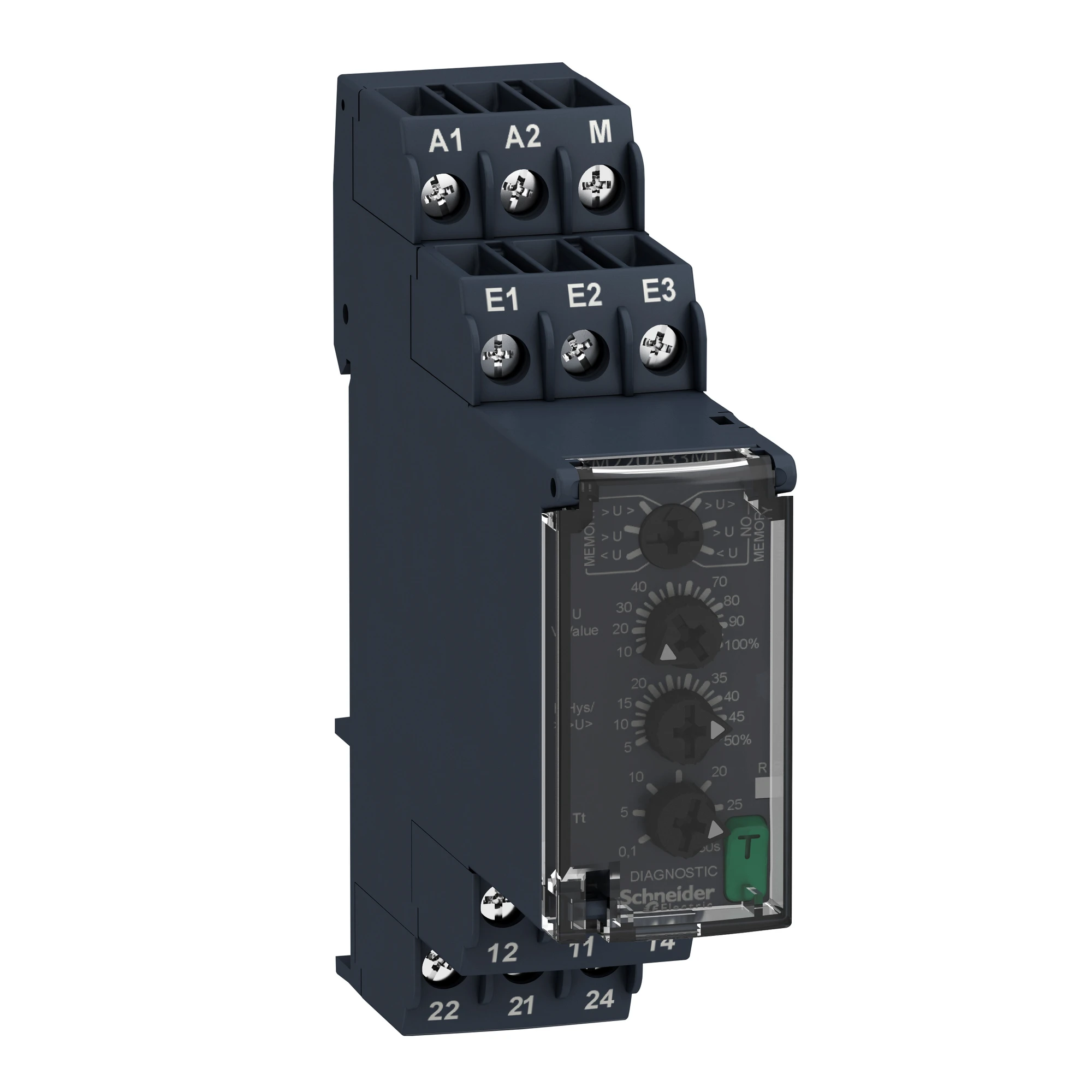 Schneider Electric RM22UA33MT Monitoring for over/under voltage with memory, 15-500 VAC/DC, 2 W (img_001)