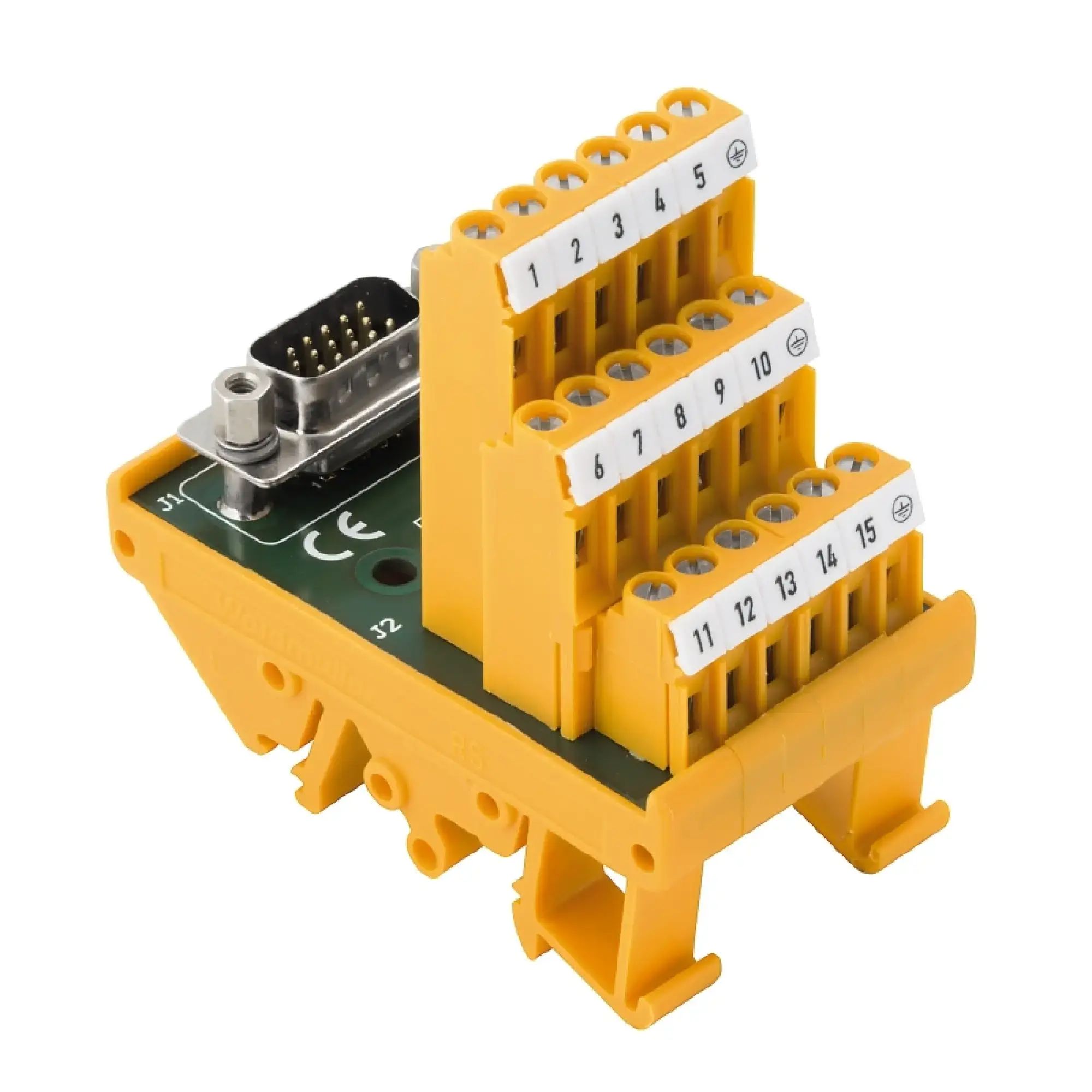 Weidmüller 1428080000 Interface module with terminal, connector, High-density SUB-D plug-in connectors, 15-pole plug, LL3R 5.08 mm, Screw connection (img_001) Weidmüller 1428080000 Interface module with terminal, connector, High-density SUB-D plug-in connectors, 15-pole plug, LL3R 5.08 mm, Screw connection (img_001)
