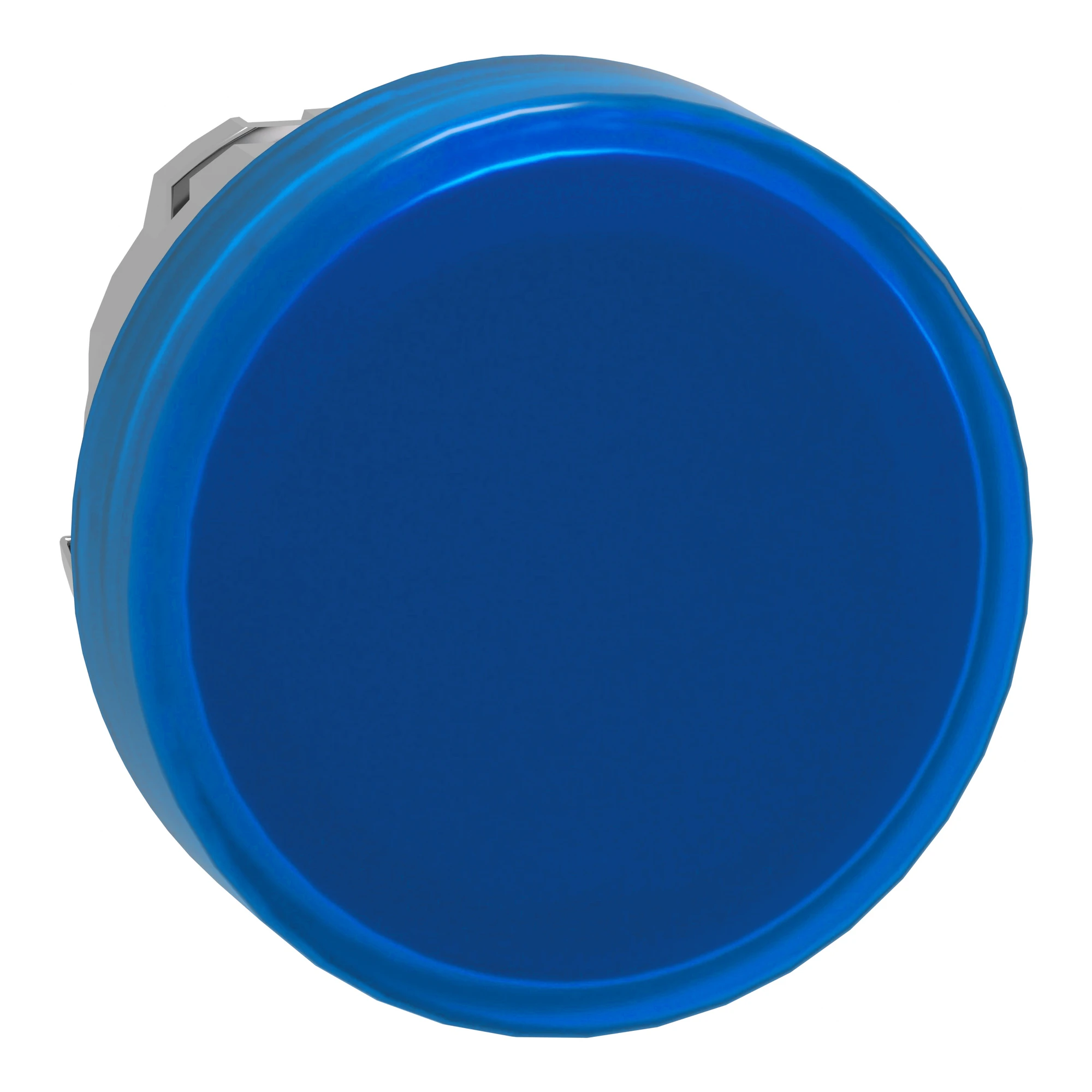 Schneider Electric ZB4BV063 Pilot light, Front element, Harmony XB4, Metal, 22mm, blue, for universal LED, smooth dome (img_001)