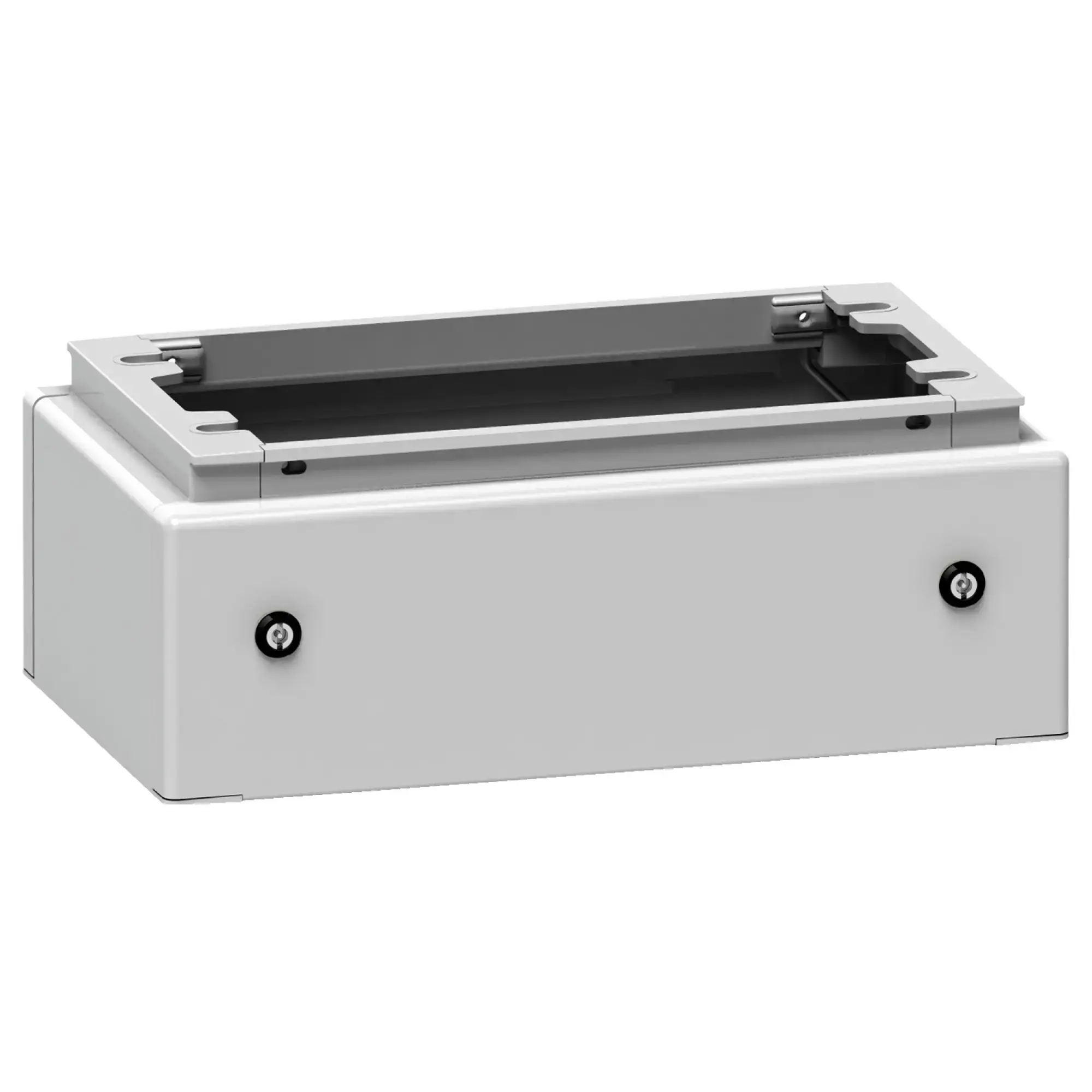 Schneider Electric NSYAELZ 2 double rail locks, external mounting, for ZZ base on PLAZ housing (img_002) Schneider Electric NSYAELZ 2 double rail locks, external mounting, for ZZ base on PLAZ housing (img_002)