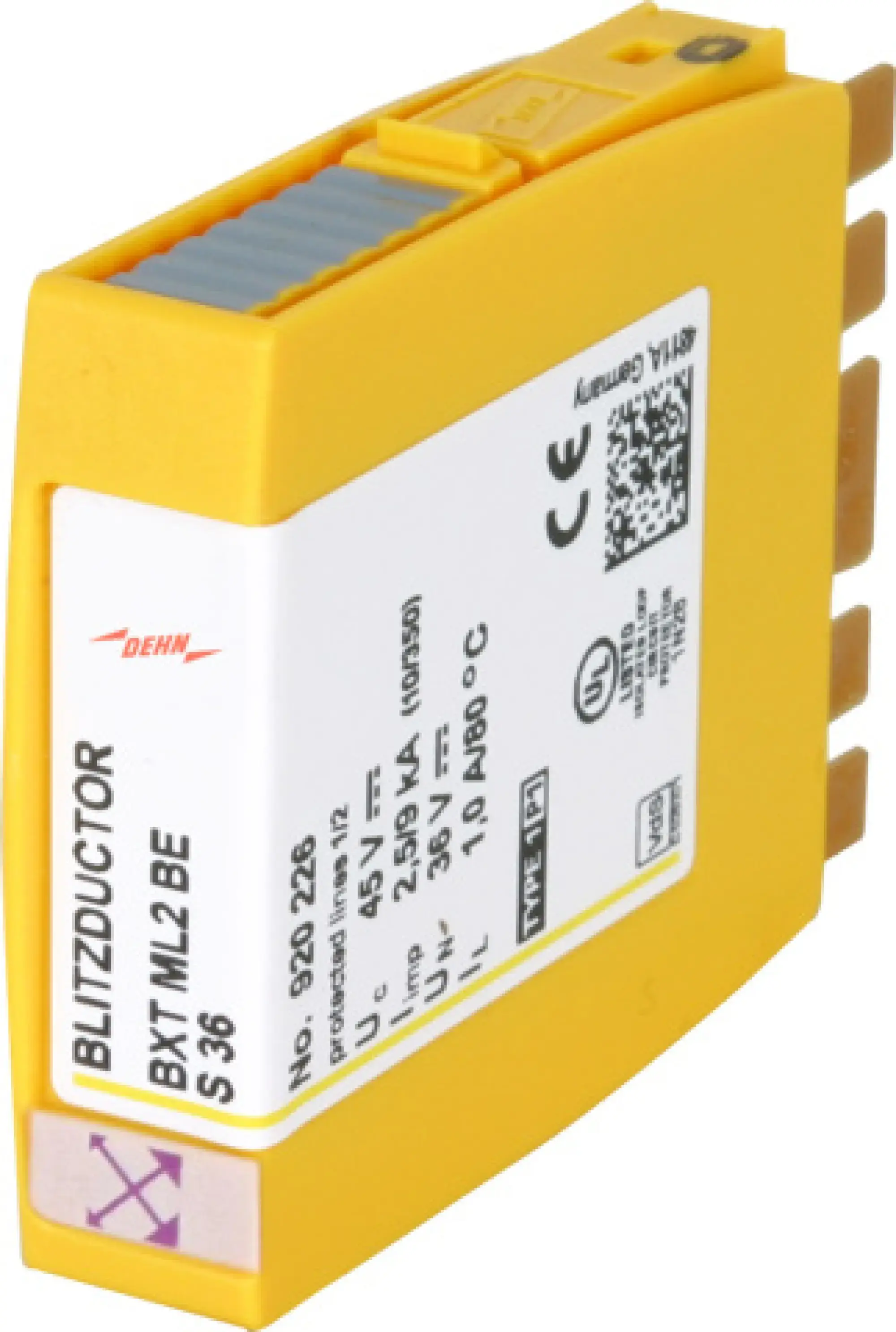 Dehn 920226 BLITZDUCTOR XT combined arrester module with LifeCheck for 2 single lines (img_001)