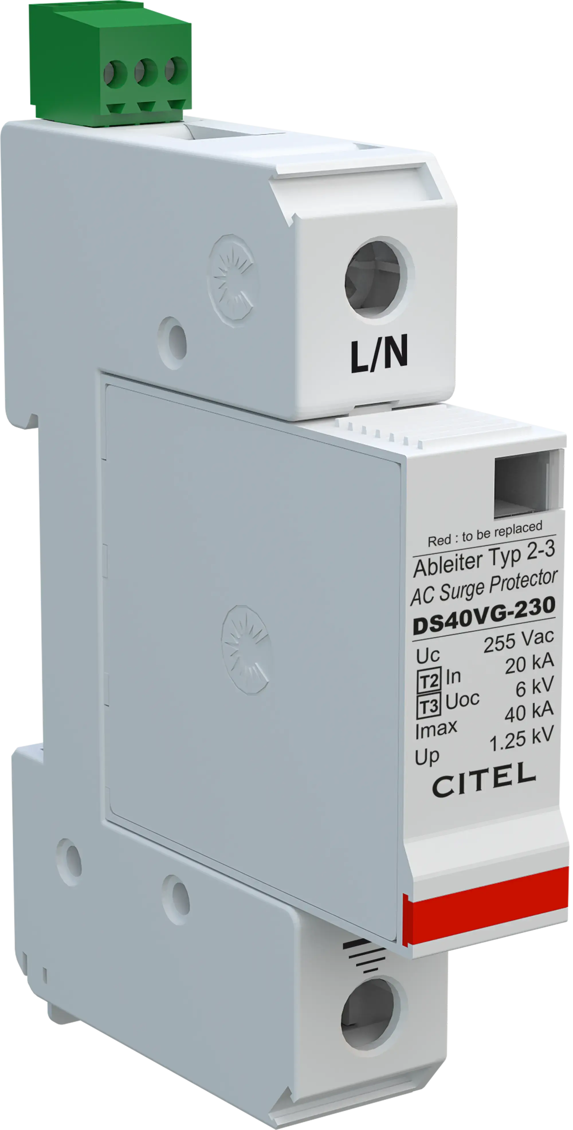 Citel 331771 Kombi-Ableiter 1-polig Typ 2+3 für 230 V Netze, VG-Technology (img_001) Citel 331771 Kombi-Ableiter 1-polig Typ 2+3 für 230 V Netze, VG-Technology (img_001)