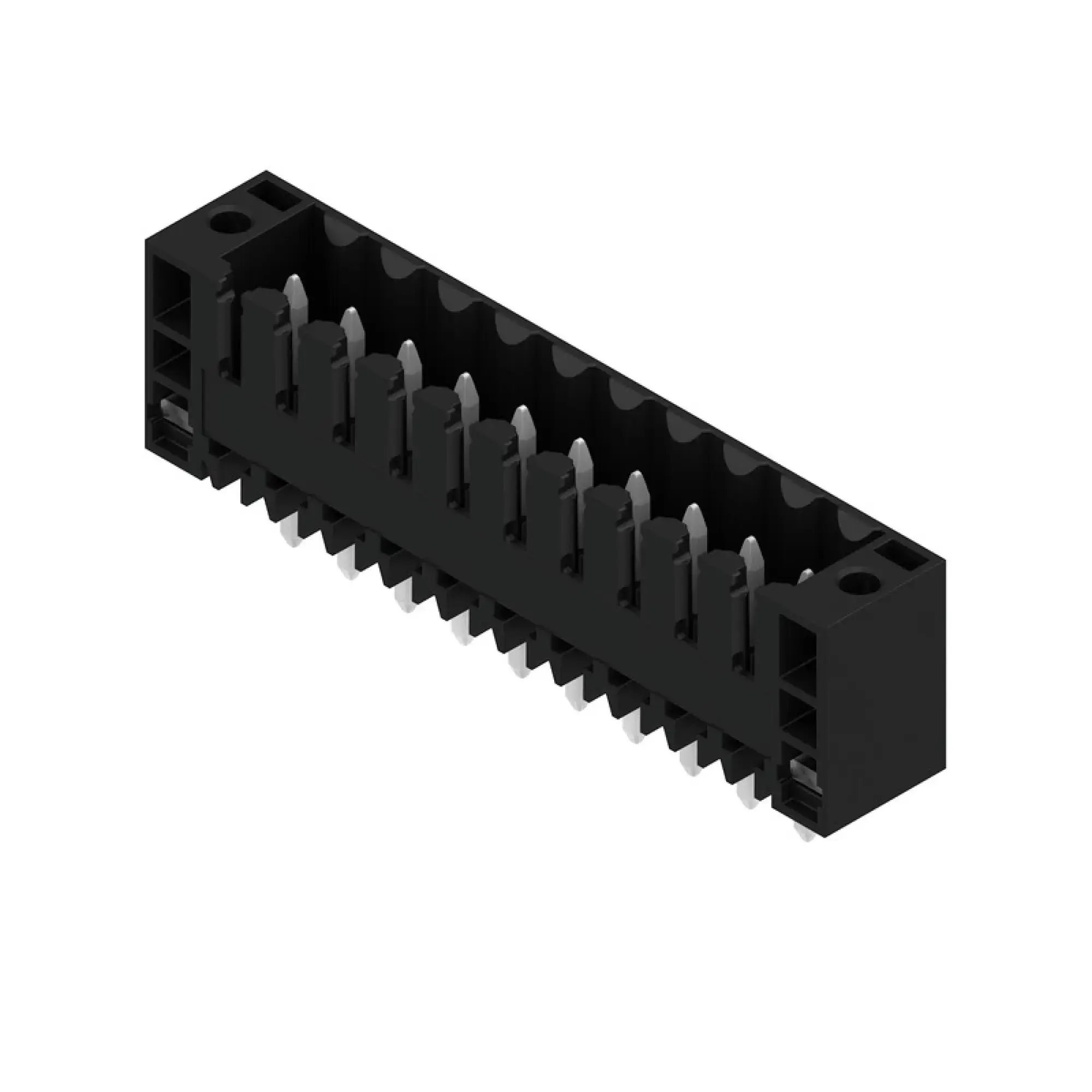 Weidmüller 1616210000 PCB connector (board connection), 160 V, 17 A, Pitch in mm: 3.50, Number of poles: 10, THT solder connection, Box (img_001)