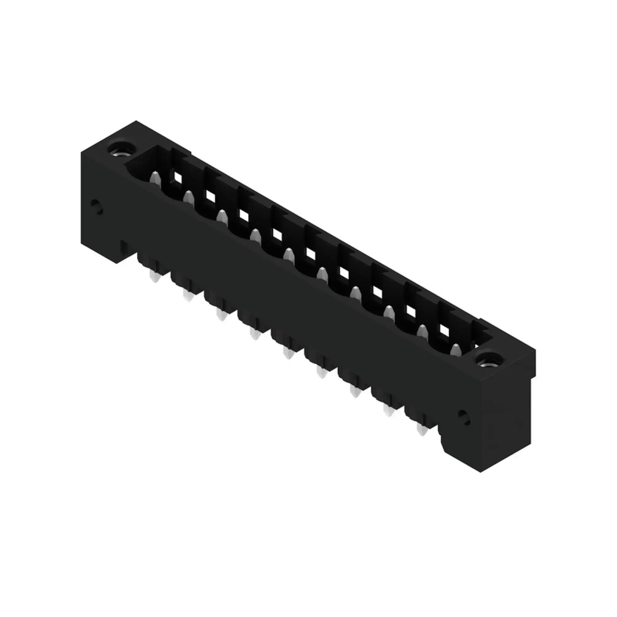 Weidmüller 1820780000 PCB connector (board connection), 320 V, 27.5 A, Pitch in mm: 5.08, Number of poles: 10, THT/THR solder connection, Box (img_001)