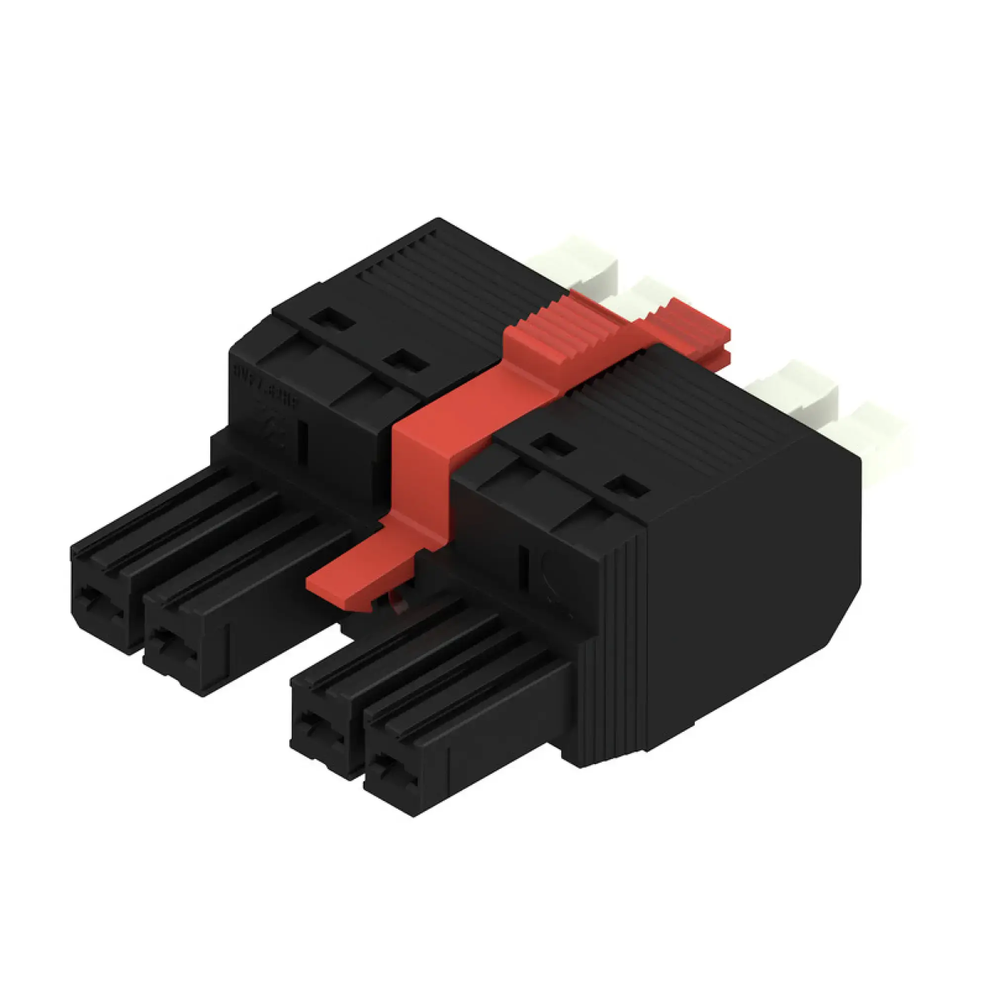 Weidmüller 2623150000 PCB connector (wire connection), 1000 V, 41 A, Pitch in mm: 7.62, 6 mm², Number of poles: 4, PUSH IN with actuator, Box (img_001) Weidmüller 2623150000 PCB connector (wire connection), 1000 V, 41 A, Pitch in mm: 7.62, 6 mm², Number of poles: 4, PUSH IN with actuator, Box (img_001)