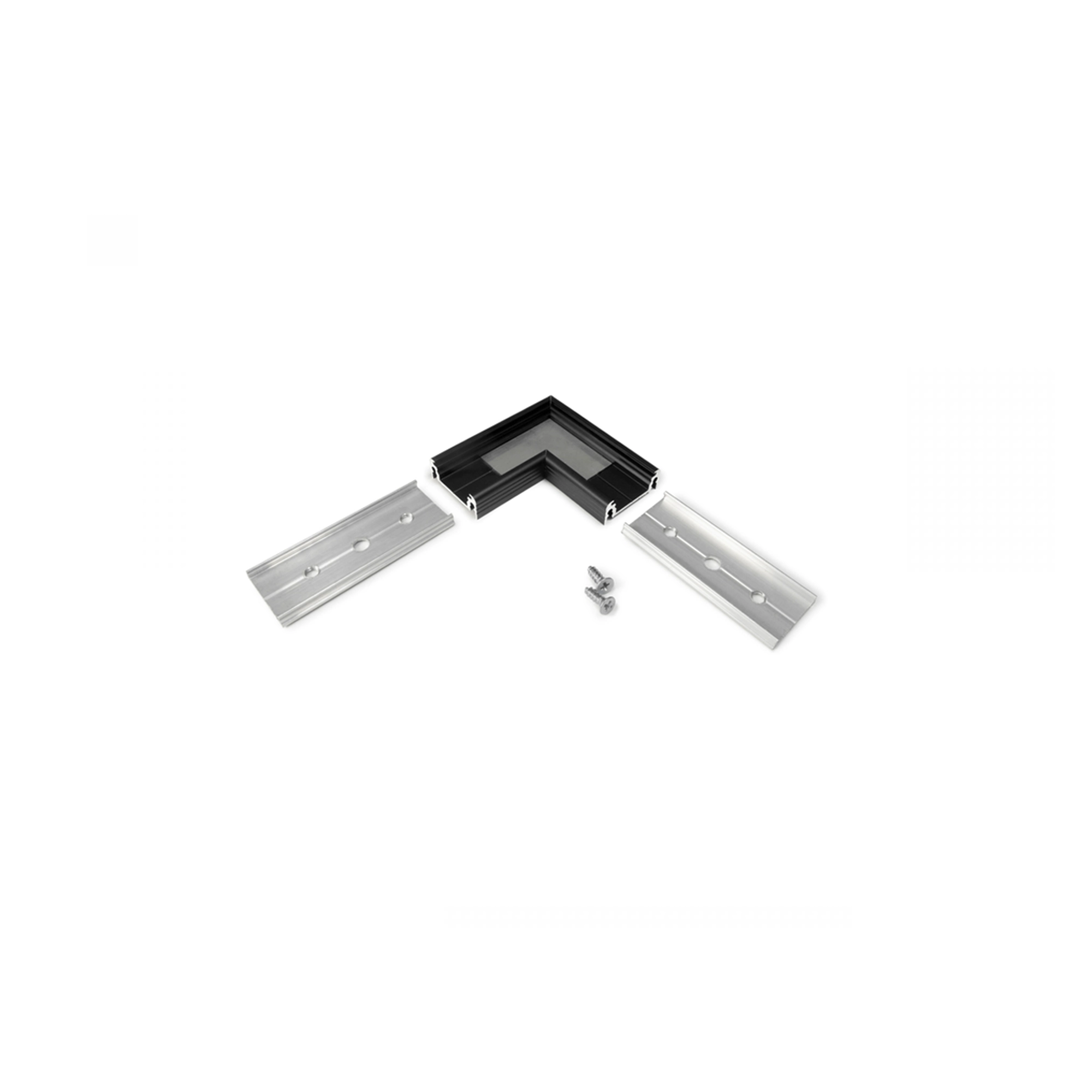 WSU Lights Corner piece Surface black 14mm