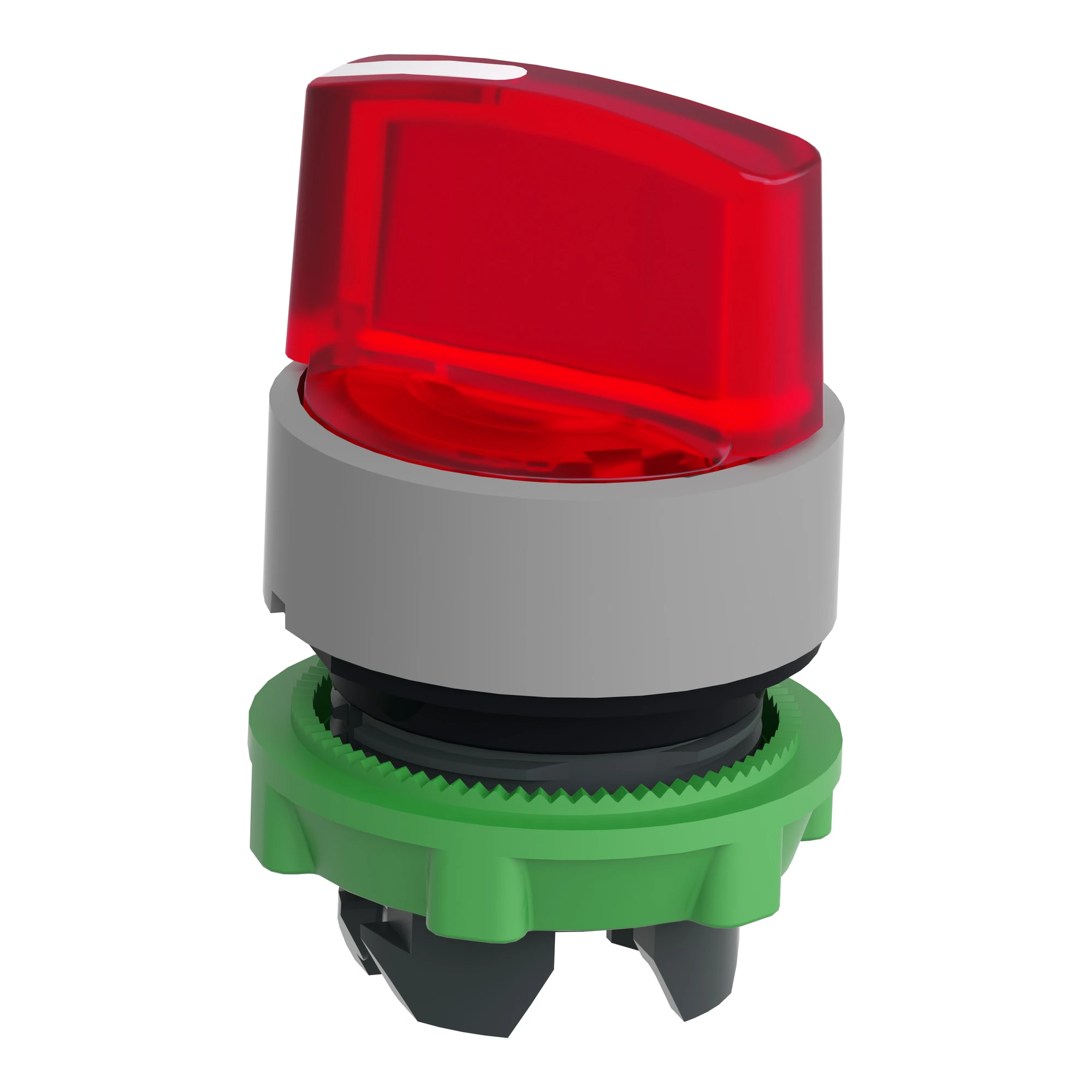 Schneider Electric ZB5AK1243C0 Illuminated selector switch, front element, Harmony XB5, plastic, 22mm red, for universal LED, 2 positions, latching (img_006)