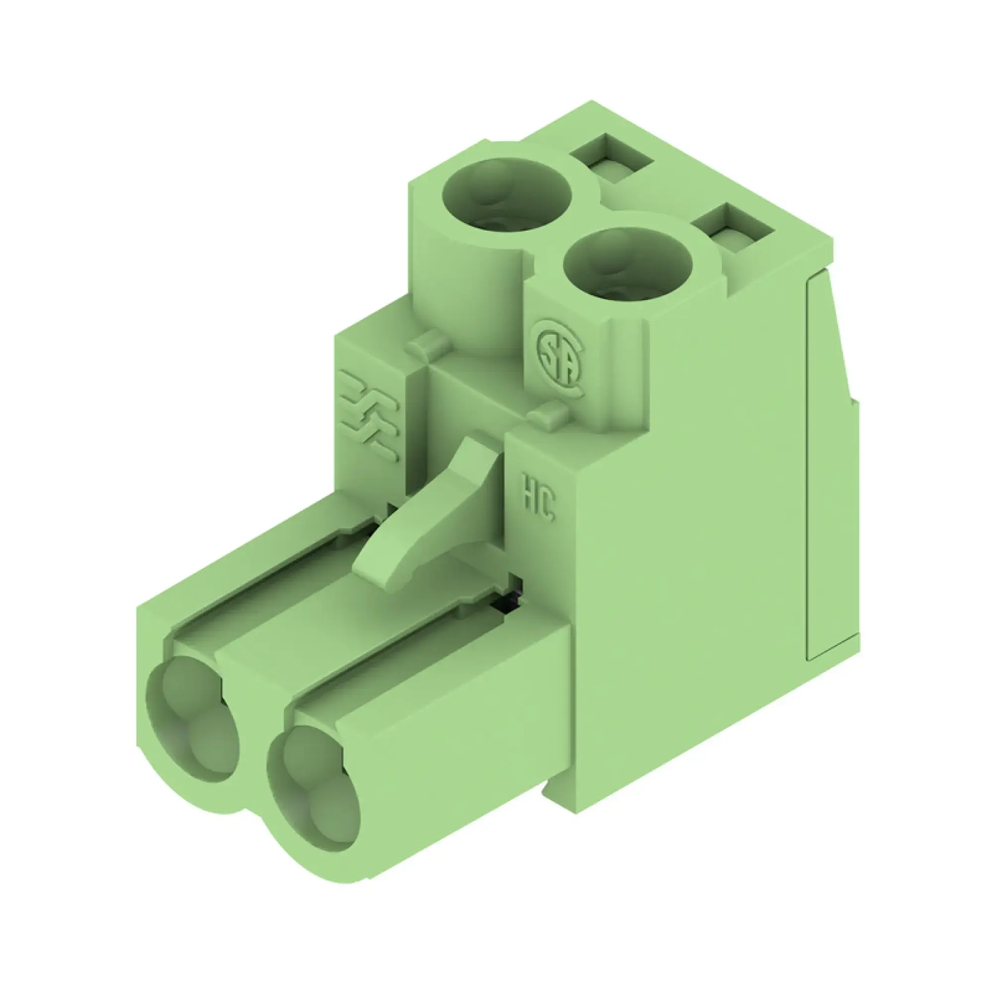 Weidmüller 1204960000 PCB connector (wire connection), 320 V, 23 A, Pitch in mm: 5.00, 4 mm², Number of poles: 2, Clamping yoke connection, Box (img_001)