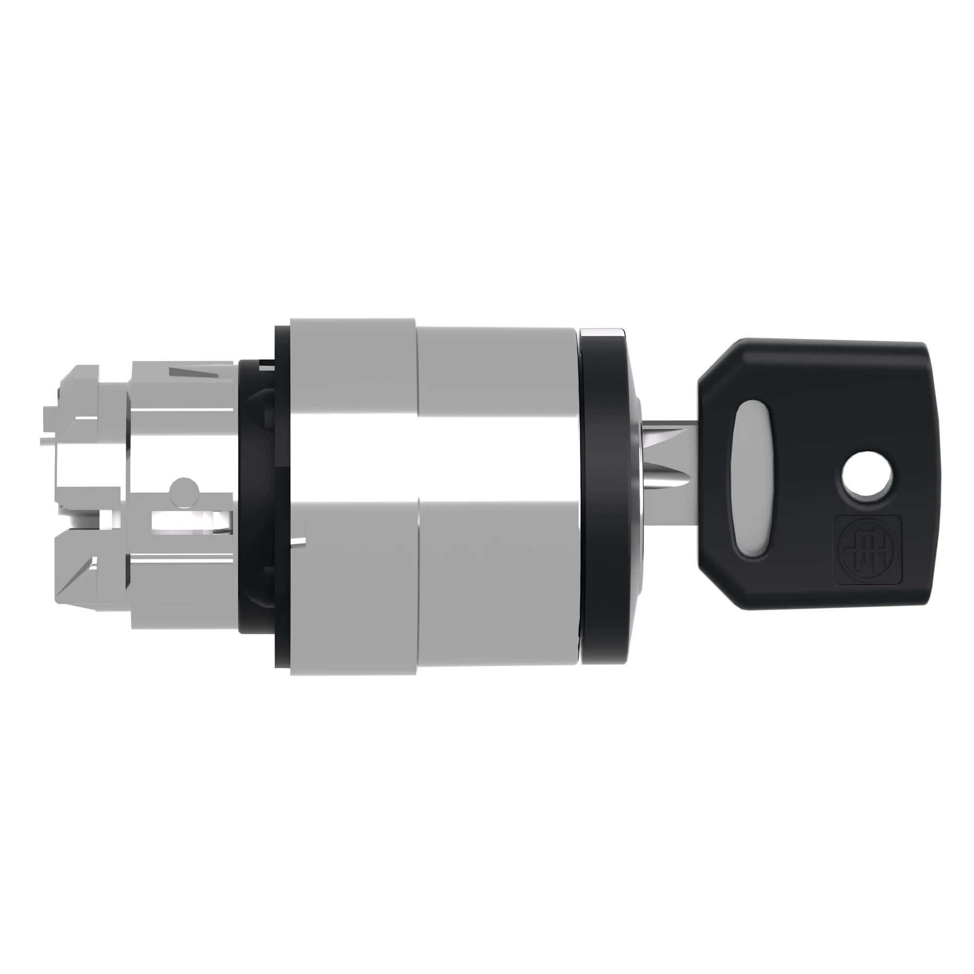 Schneider Electric ZB4BG9 Key switch, front element, Harmony XB4, metal, 22mm, black, 3 positions, latching (img_002)