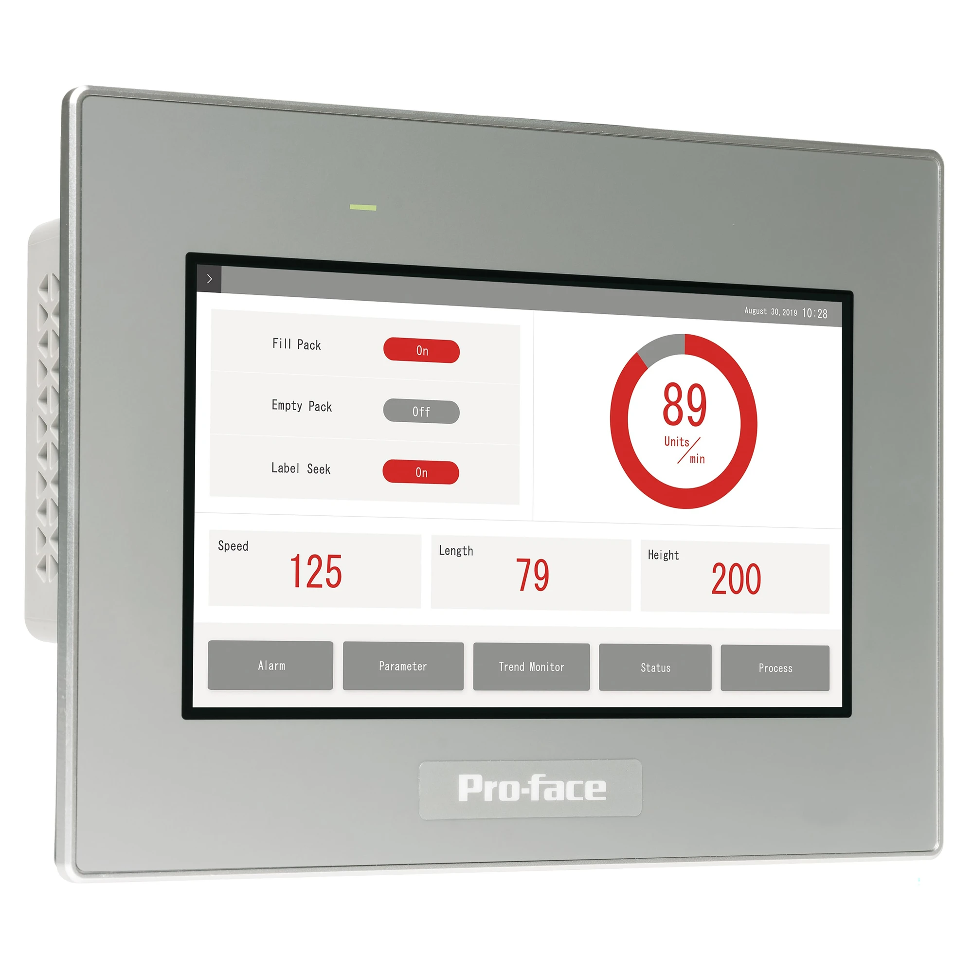 Schneider Electric PFXSTW6400WAD Pro-face STW6000 7"W Basic Web Panel Touch Panel resistive, 2 x Ethernet (Daisy Chain), USB, Web Browser, HTML5 (img_001)