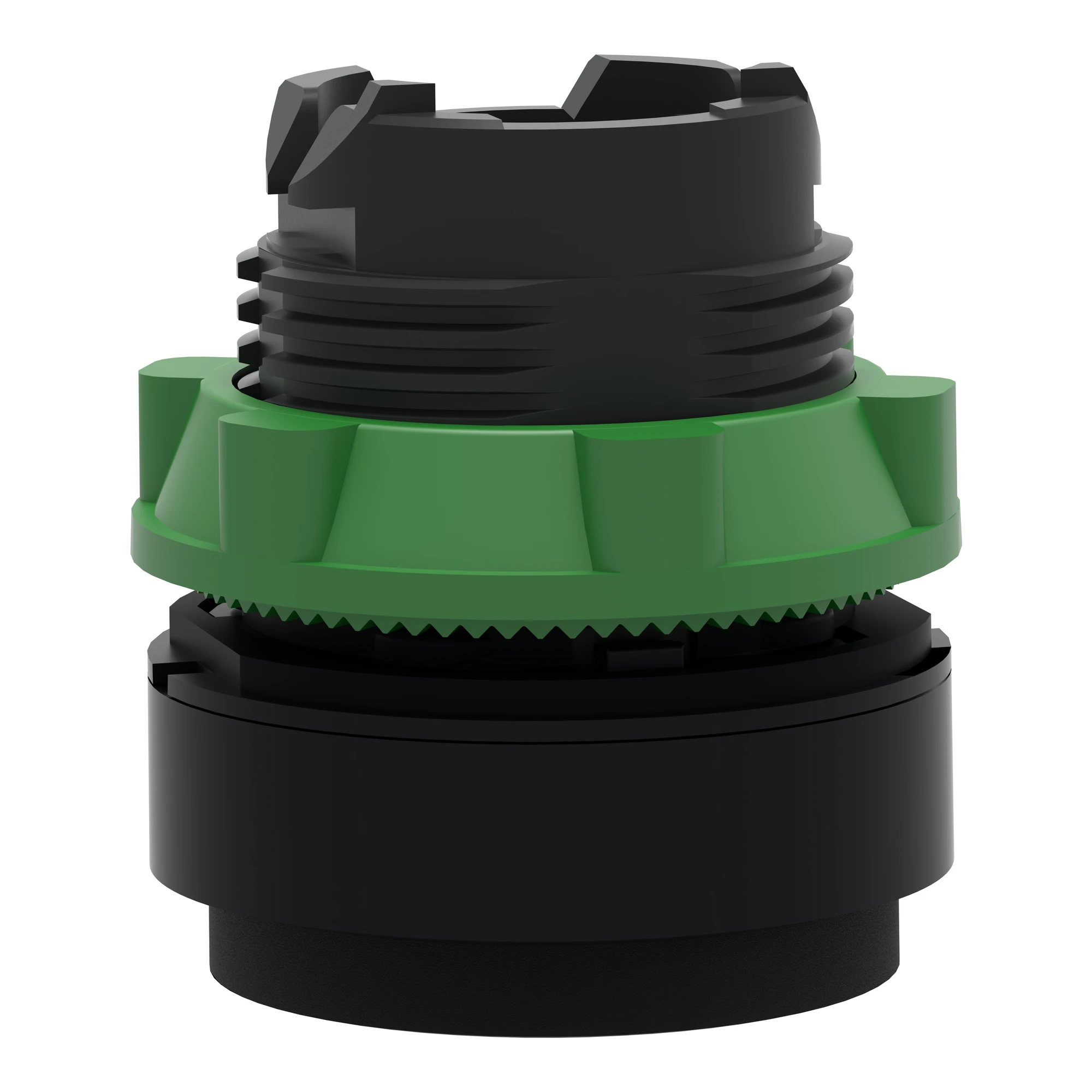 Schneider Electric ZB5AL232 Pushbutton, front element, Harmony XB5, plastic, 22mm, black, raised, marked O, momentary (img_006)