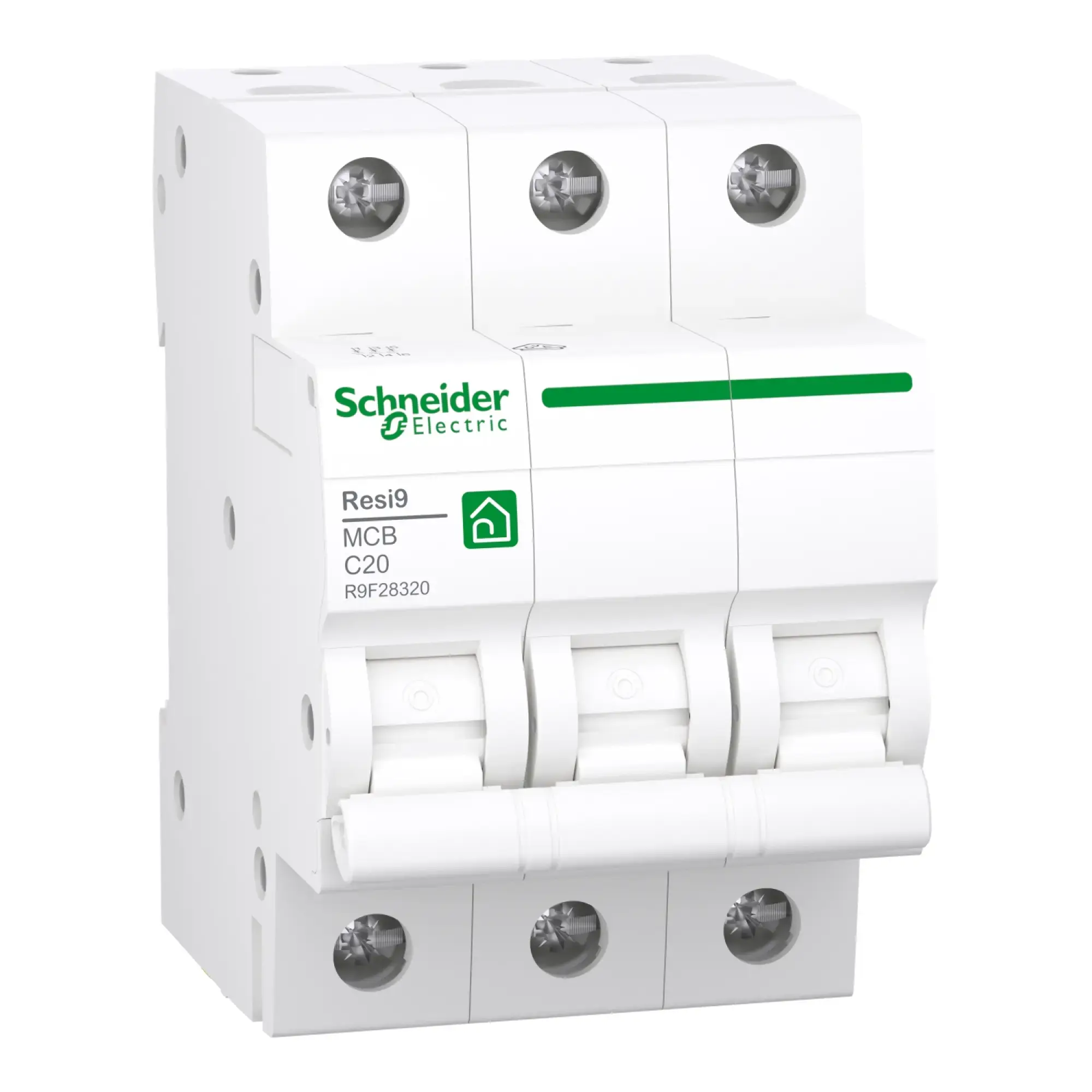 Schneider Electric R9F28320 Circuit Breaker Resi9 3P, 20A, C Curve, 10kA (img_002)
