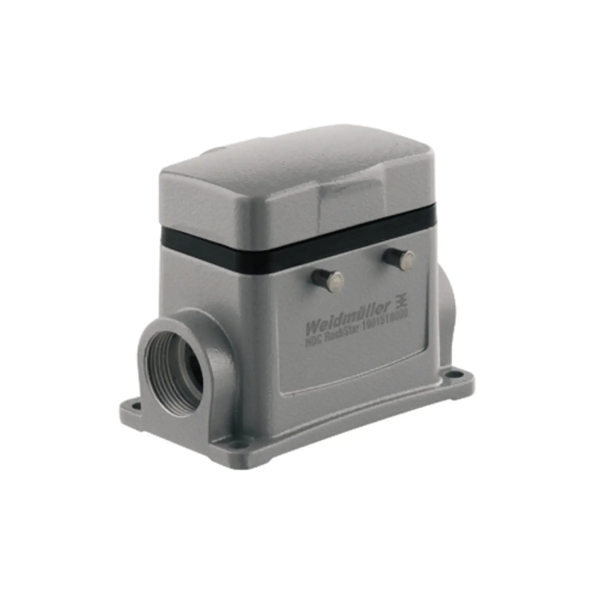 Weidmüller 1655000000 Housing industry connectors, Base housing, Side-locking clamp on upper side, Installation size: 4, IP65, in plugged condition (img_001)