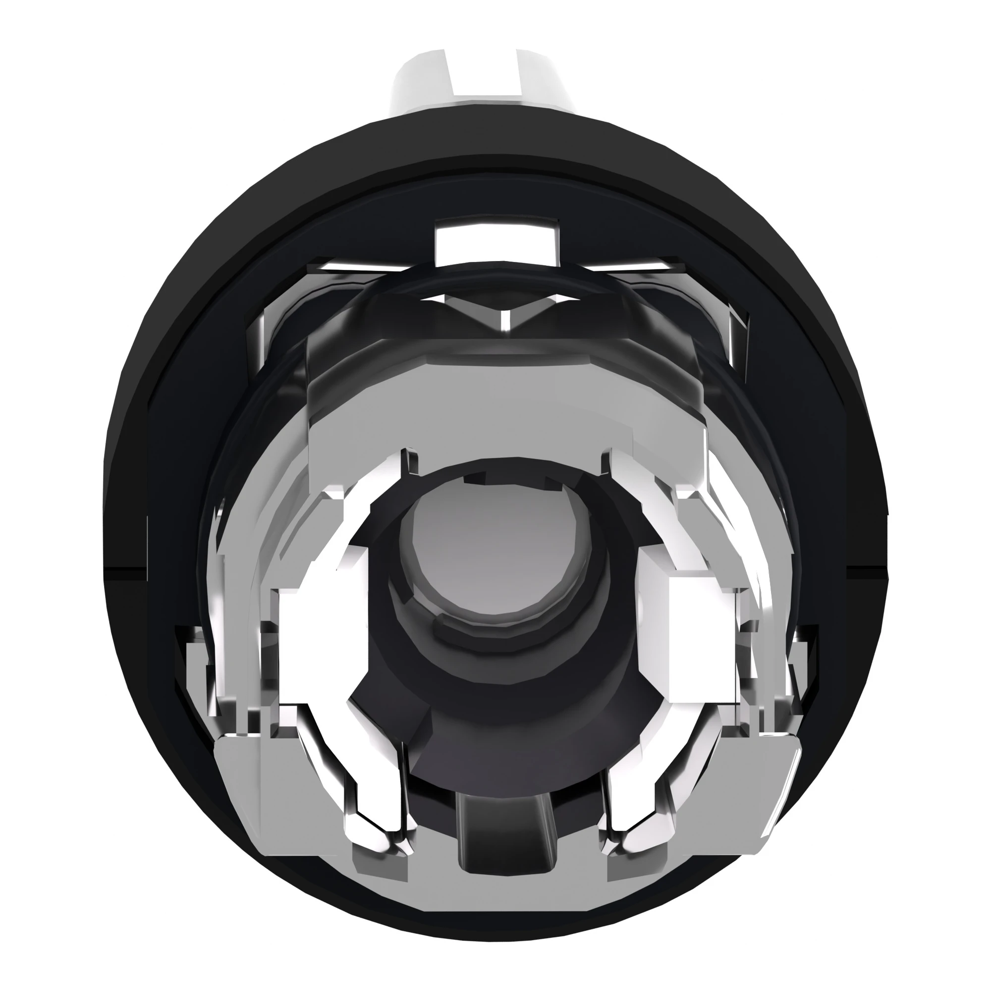 Schneider Electric ZB4BK13137 Illuminated Selector Switch, Front Element, Harmony XB4, Black Metal, 22mm, White, for Universal LED, 3 Positions, Latching (img_002)