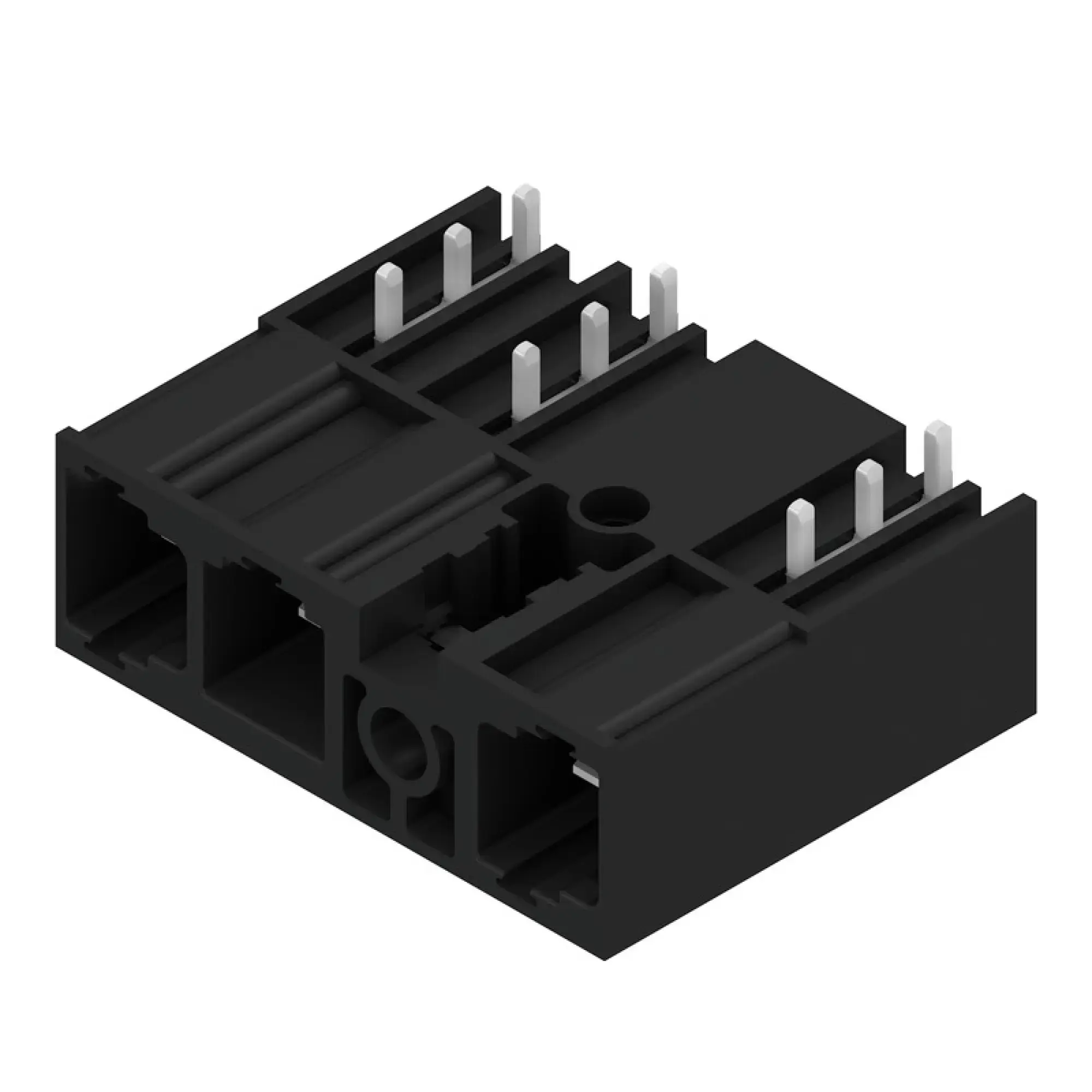 Weidmüller 2580850000 PCB connector (board connection), 1000 V, 78.3 A, Pitch in mm: 10.16, Number of poles: 3, THT solder connection, Box (img_001)