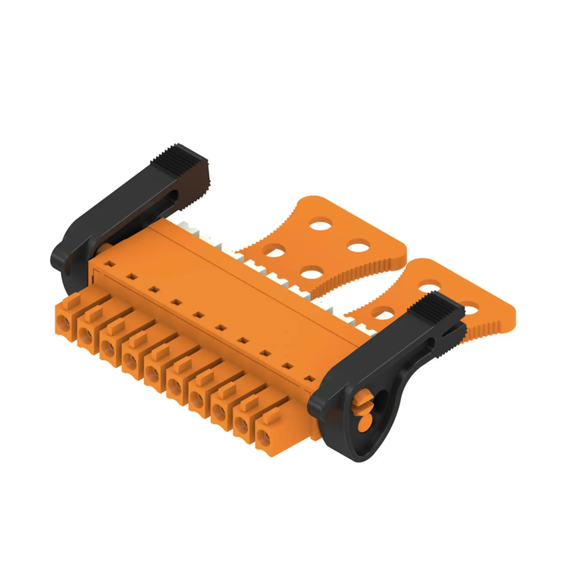 Weidmüller 2442910000 PCB connector (wire connection), 160 V, 17.5 A, Pitch in mm: 3.81, 1.5 mm², Number of poles: 10, PUSH IN with actuator, Box (img_001)