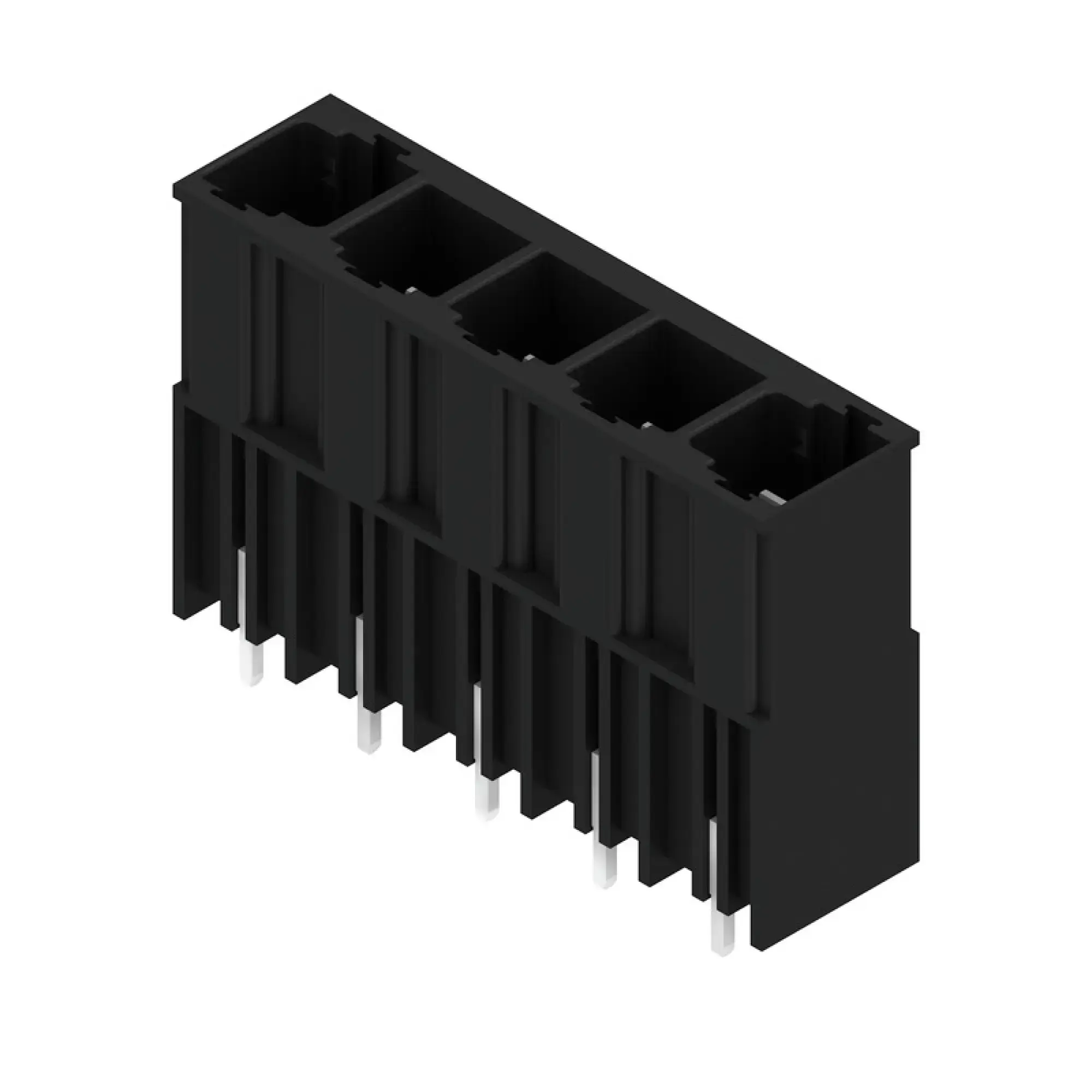 Weidmüller 1813440000 PCB connector (board connection), 1000 V, 78.3 A, Pitch in mm: 10.16, Number of poles: 5, THT solder connection, Box (img_001)