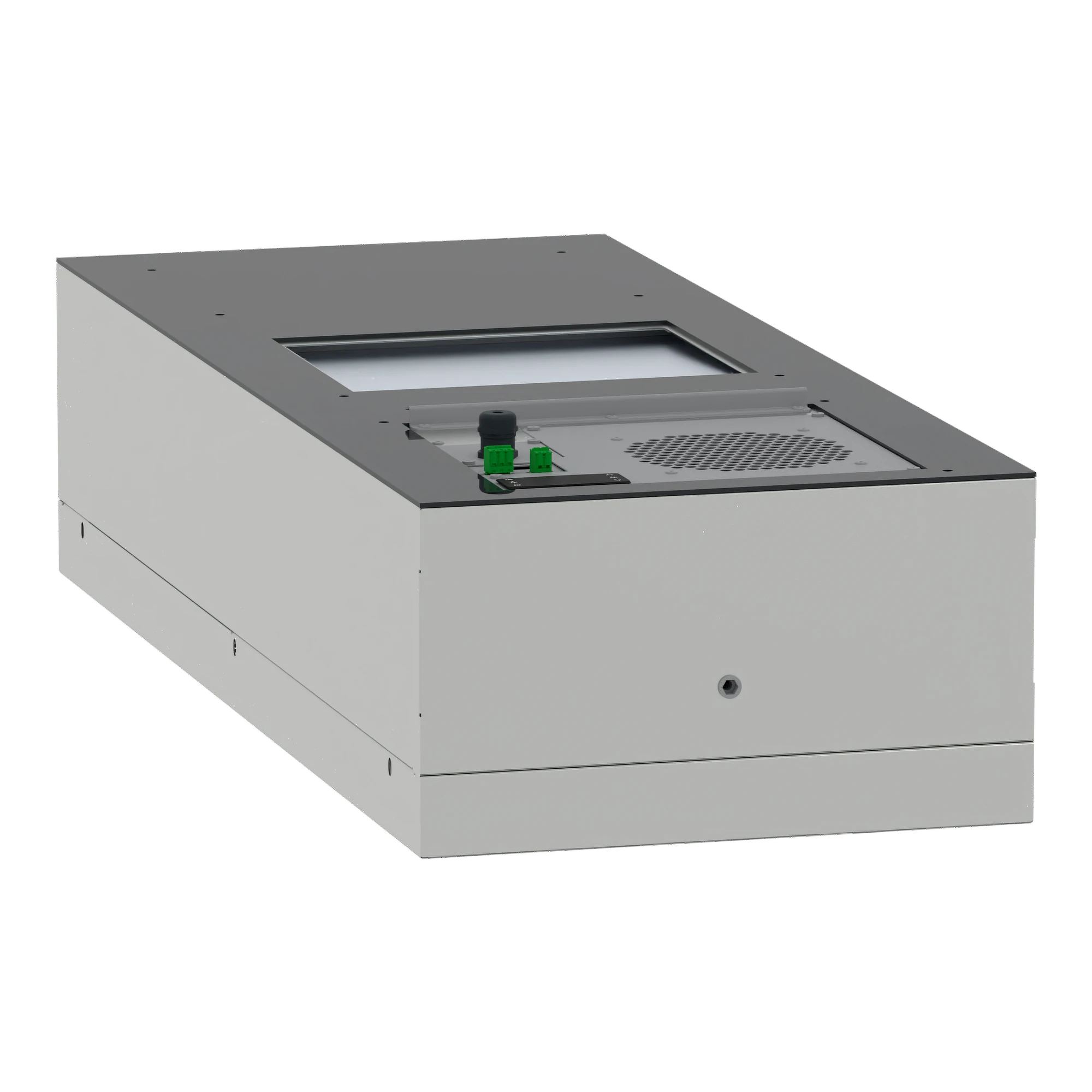 Schneider Electric NSYCUHD1K6DG Outdoor Wall-mounted Cooling Unit, Climasys CU, 1.6kW, 230V, 50/60Hz, IP55 (img_007) Schneider Electric NSYCUHD1K6DG Outdoor Wall-mounted Cooling Unit, Climasys CU, 1.6kW, 230V, 50/60Hz, IP55 (img_007)