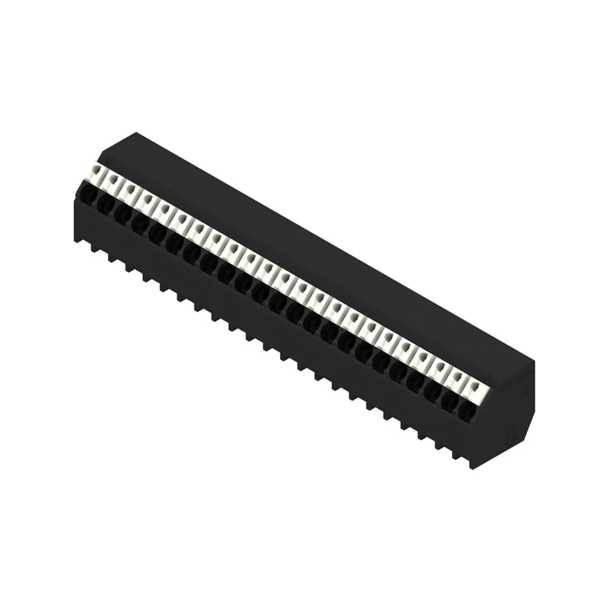 Weidmüller 1885390000 PCB terminal, 160 V, 17.5 A, Pitch in mm: 3.50, 1.5 mm², Number of poles: 23, PUSH IN with actuator, THT/THR solder connection, 135°, Tube (img_001) Weidmüller 1885390000 PCB terminal, 160 V, 17.5 A, Pitch in mm: 3.50, 1.5 mm², Number of poles: 23, PUSH IN with actuator, THT/THR solder connection, 135°, Tube (img_001)