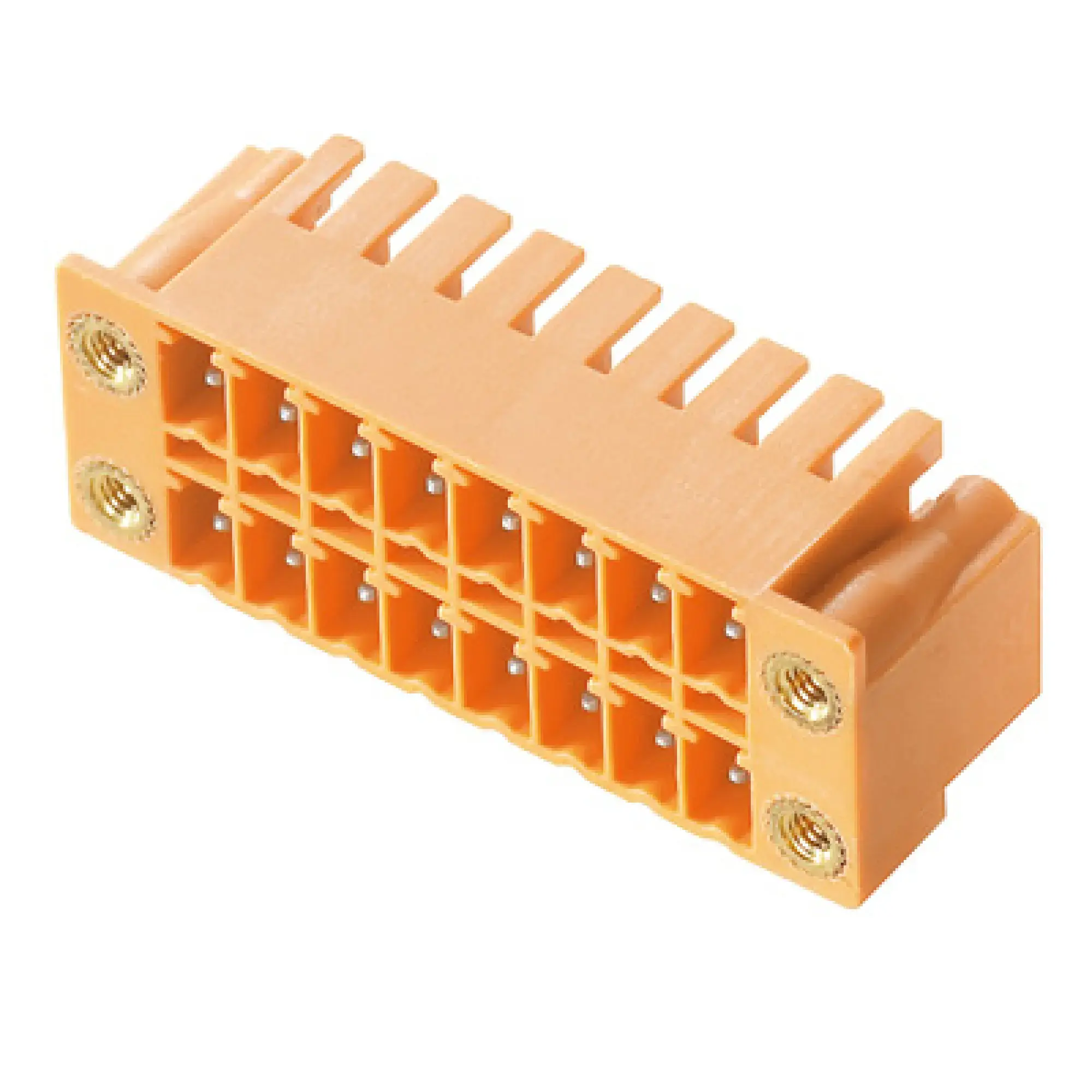 Weidmüller 1041020000 PCB connector (board connection), 160 V, 17.5 A, Pitch in mm: 3.81, Number of poles: 16, THT solder connection, Box (img_001)