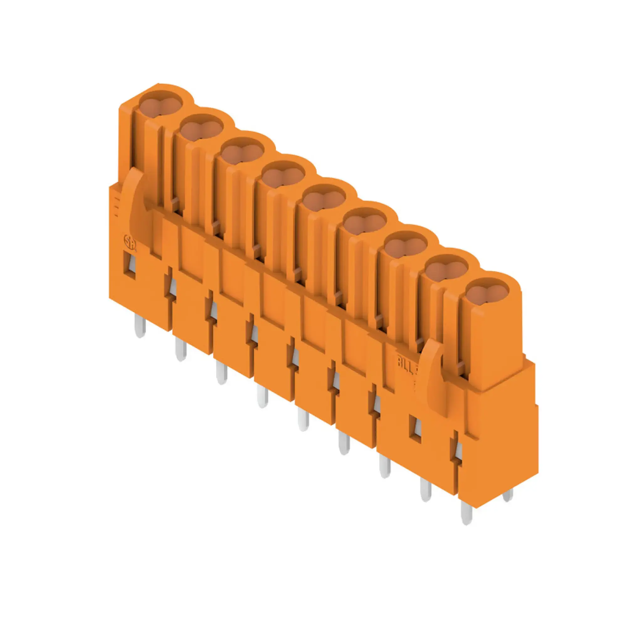 Weidmüller 1630780000 PCB connector (board connection), 320 V, 23 A, Pitch in mm: 5.08, Number of poles: 9, THT solder connection, Box (img_001)