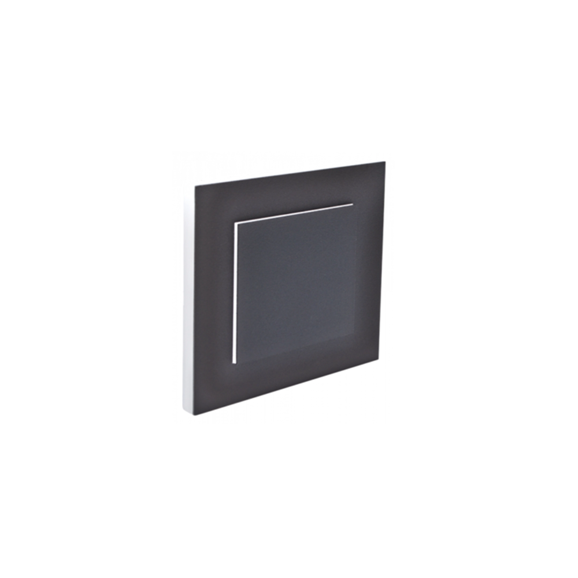 WSU Lights Vierkantaufsatz schwarz offen für Einbaunachtleuchte - 80x80x9mm