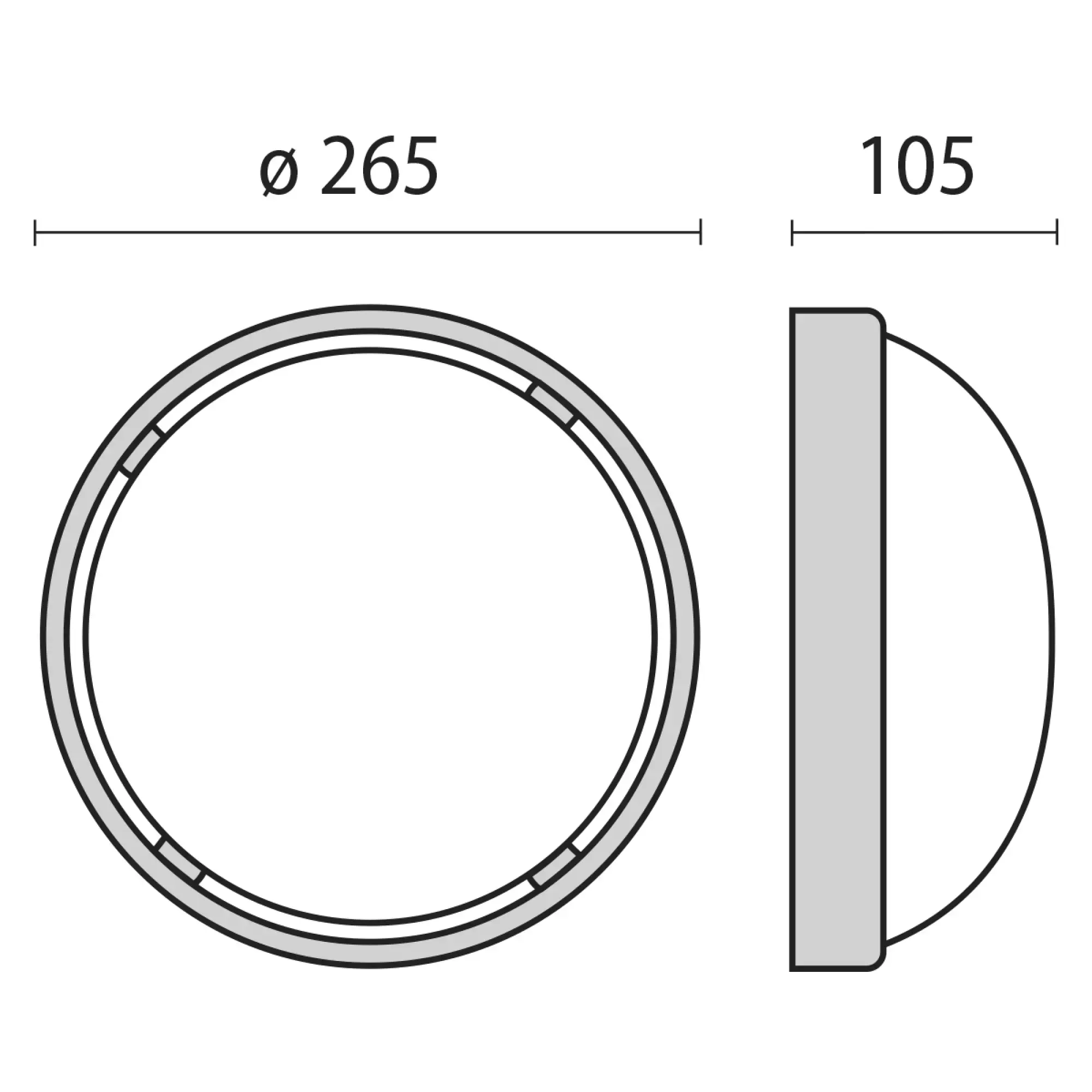 Performance iN Lighting 005010 Wand- und Deckenleuchte 1x100W A60 symmetrische extrabreite Streuoptik 005010 (img_003)
