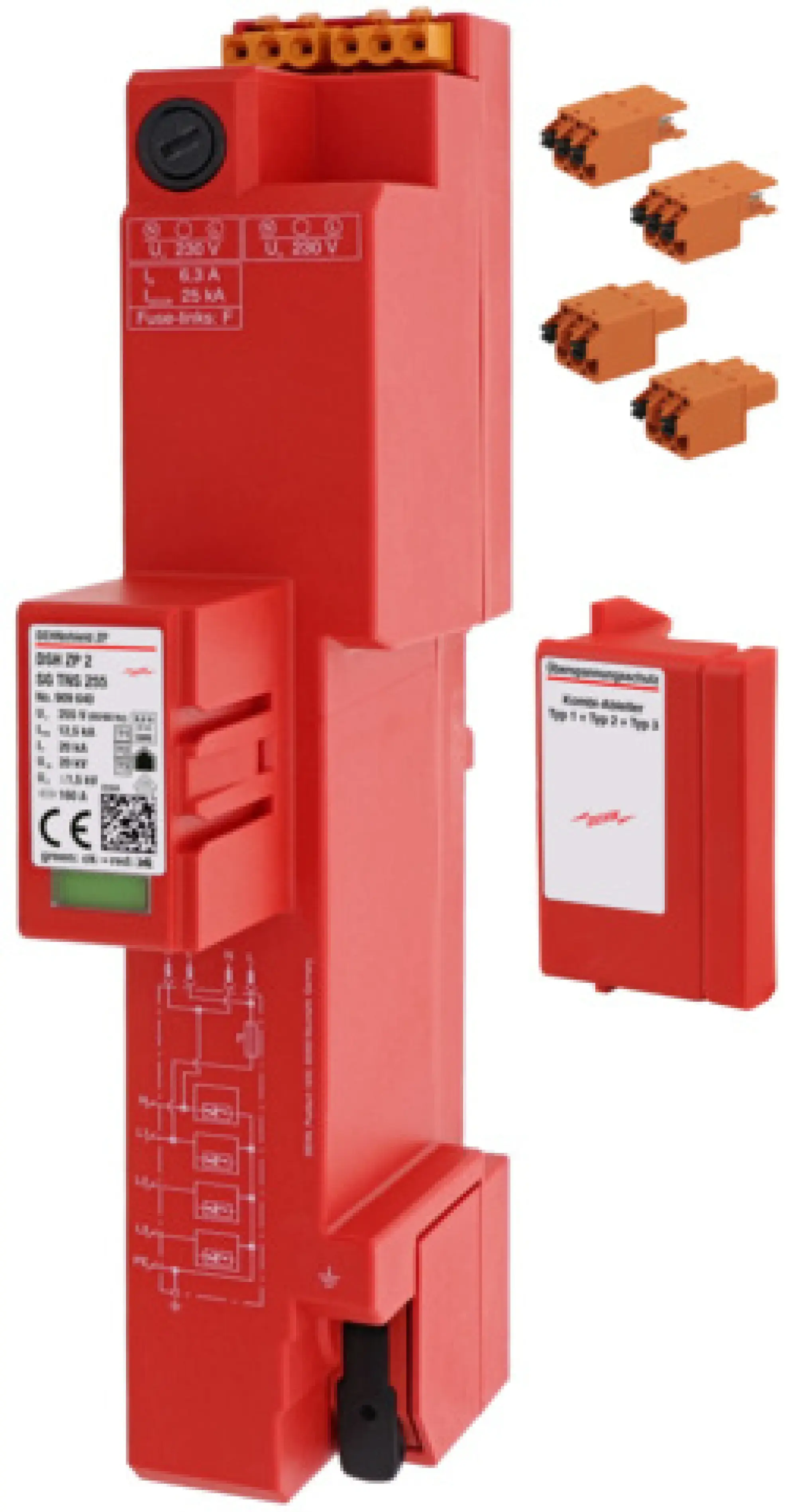 Dehn 909640 Type1+2+3 combined arrester DEHNshield ZP 2 SG for TN-S systems (img_001)