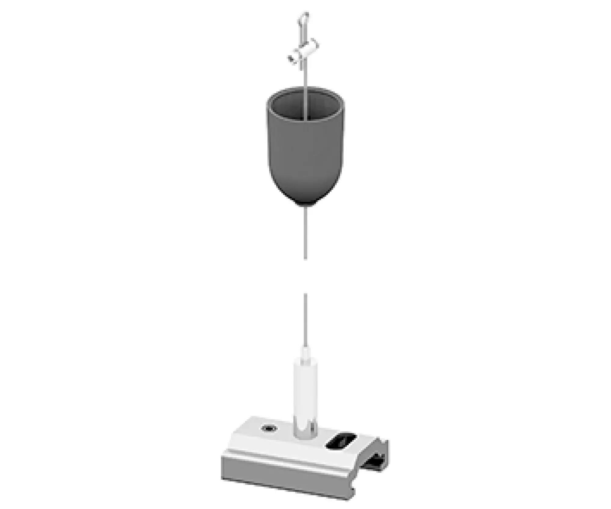 Performance iN Lighting 310809 Spanner mit Verschraubung, Baldachin aus Kunststoff, Stahlkabel Länge 5 m 310809 (img_002)