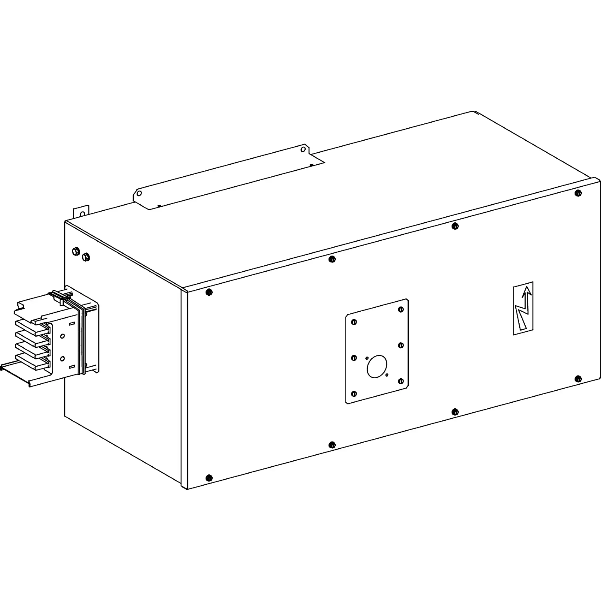 Schneider Electric KSA1000ABDD4 KSA End Feed, 1000A, for NS Circuit Breaker 4-pole, Right-side Mounting (img_002)